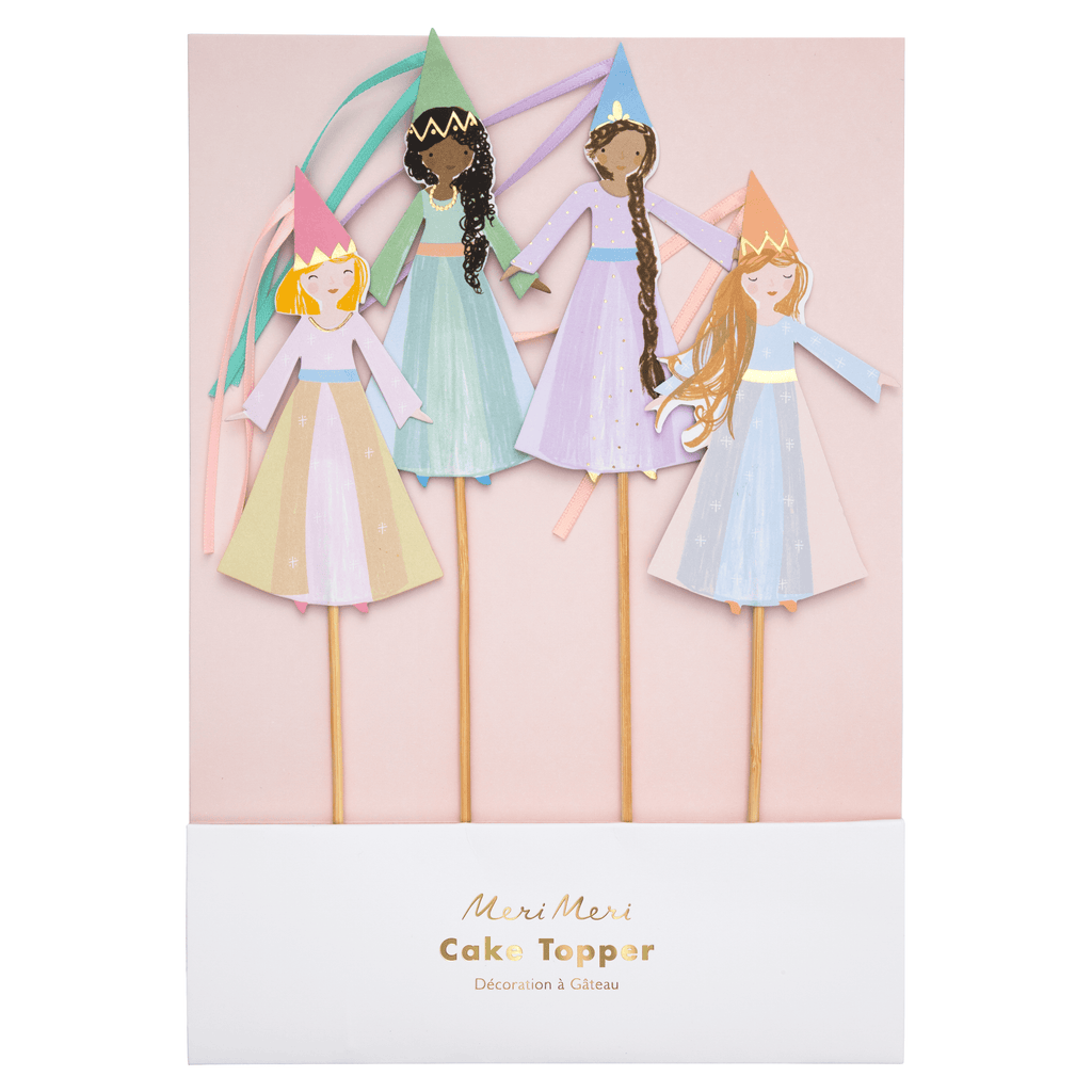 Cake Toppers Magical Princess (x4)