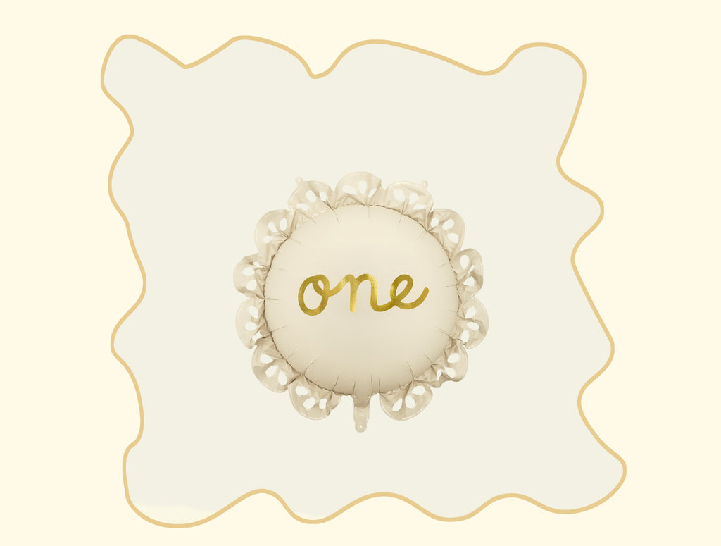 Foil Balloon “One” con Ruffle 51.5 cm