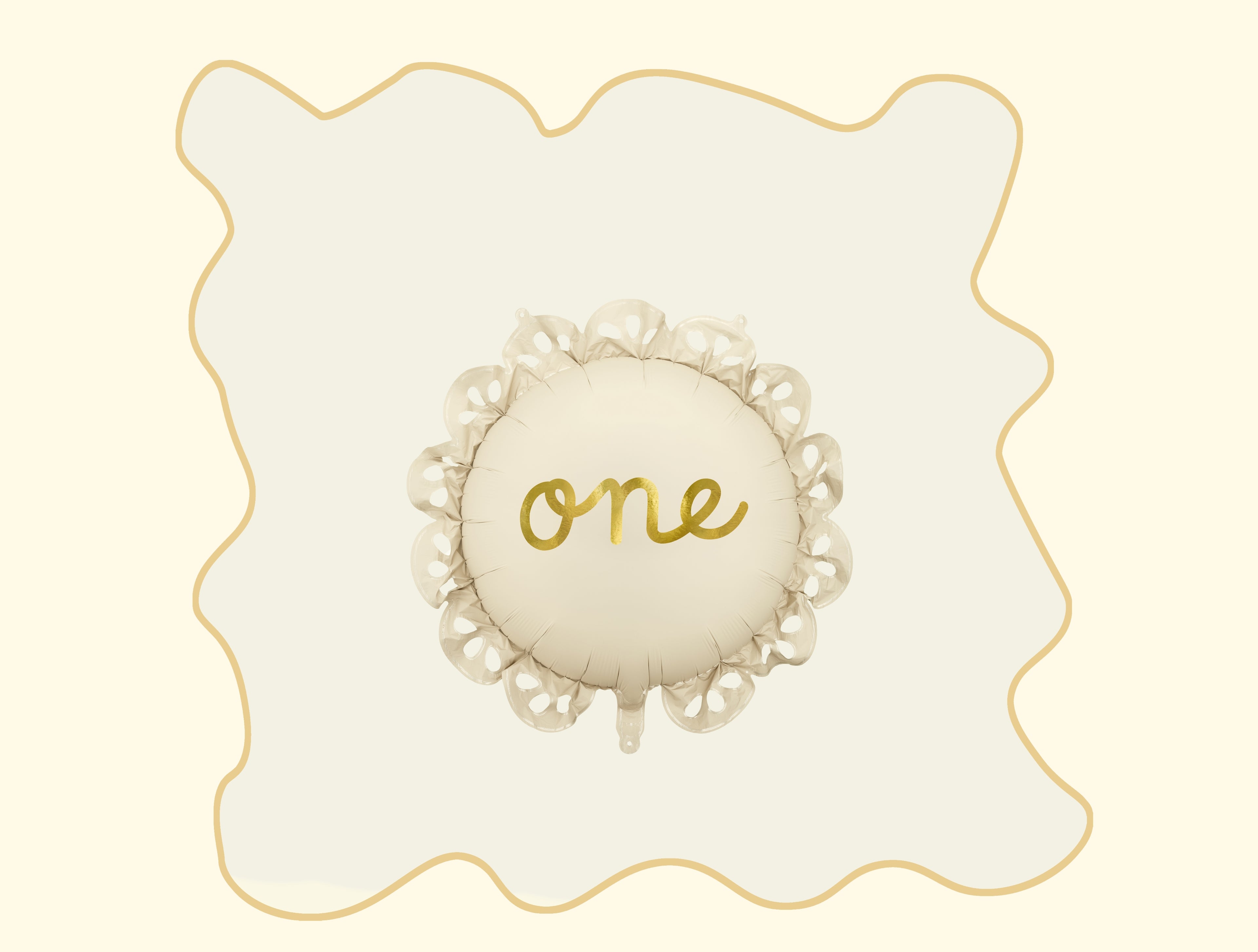 Foil Balloon “One” con Ruffle 51.5 cm