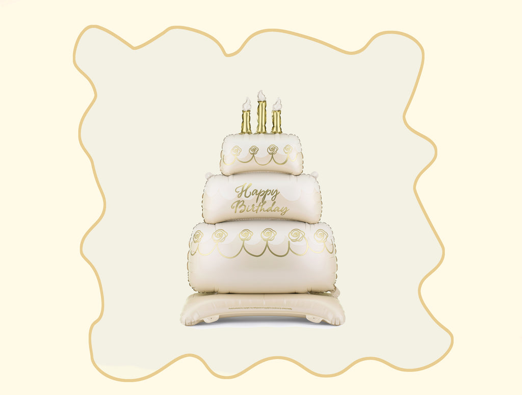Foil balloon standing cake 70x100 cm
