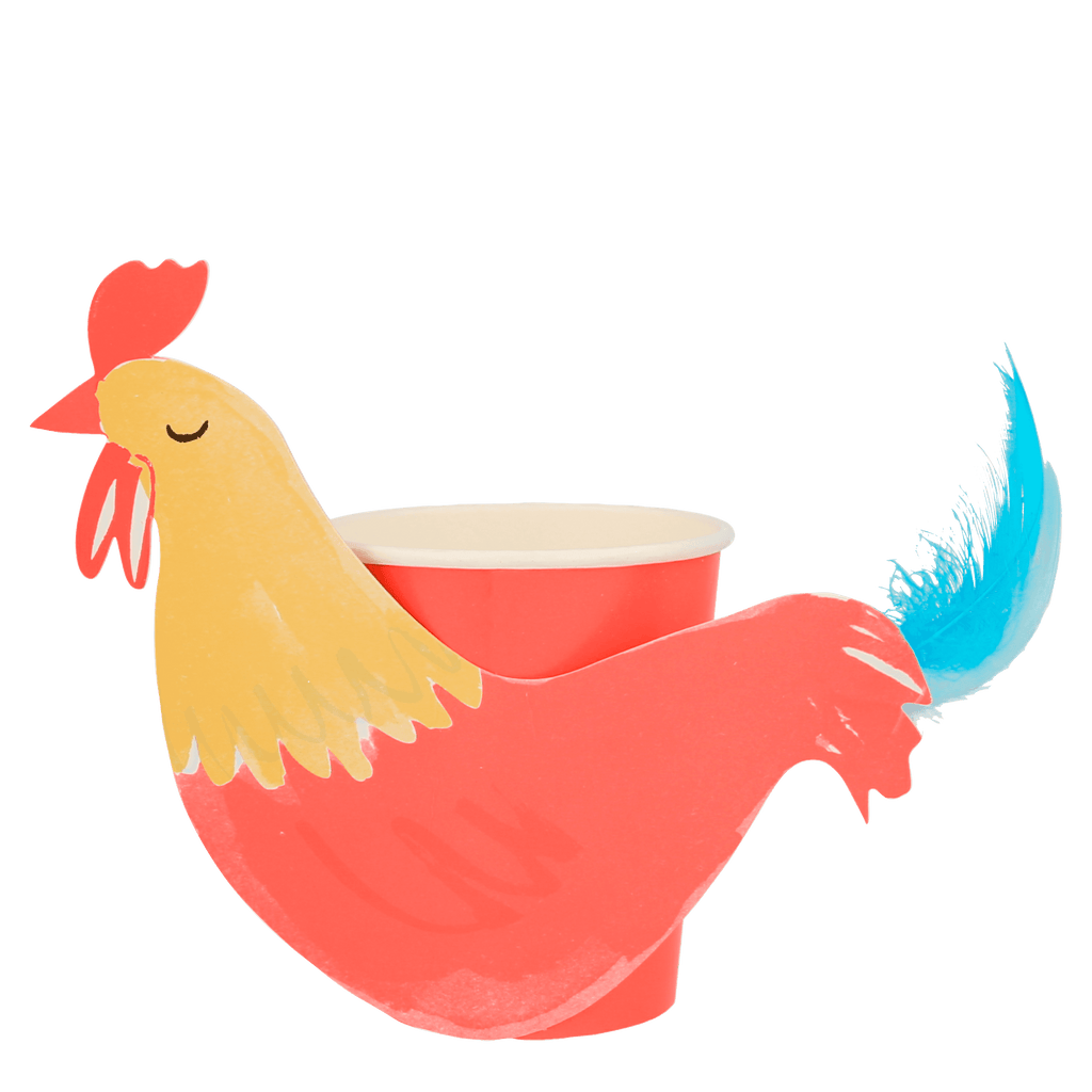 Bicchieri Gallo On The Farm Meri Meri (8 pz)