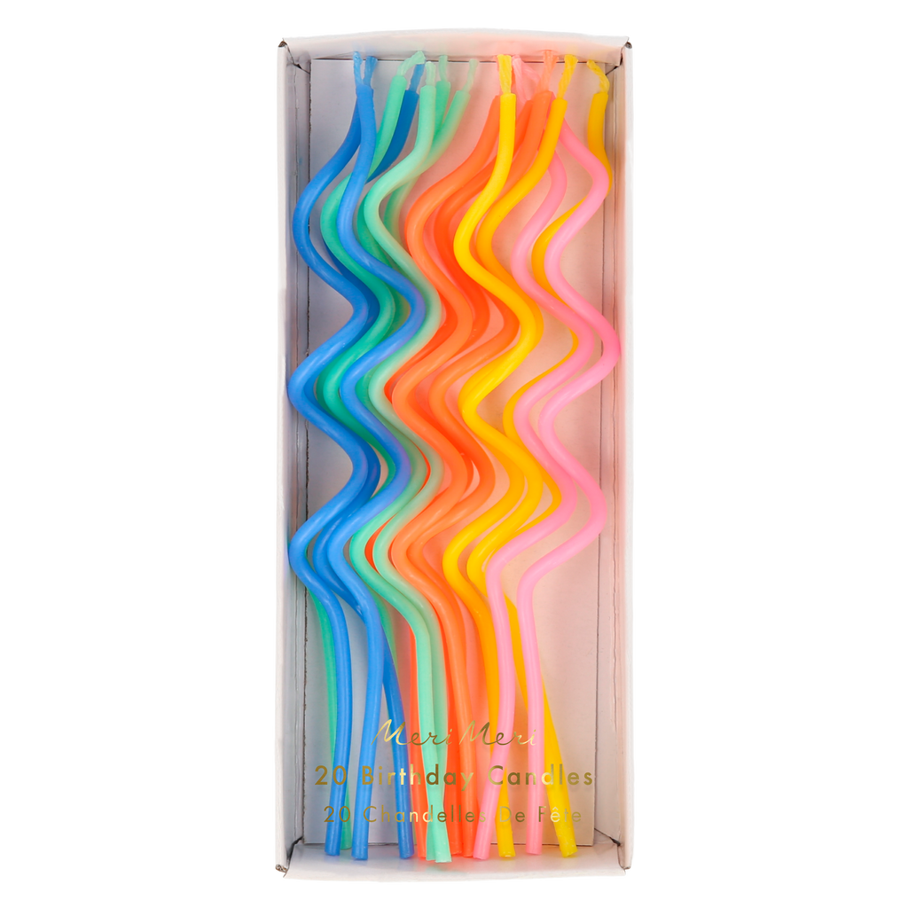 Candele swirly misti (x20)