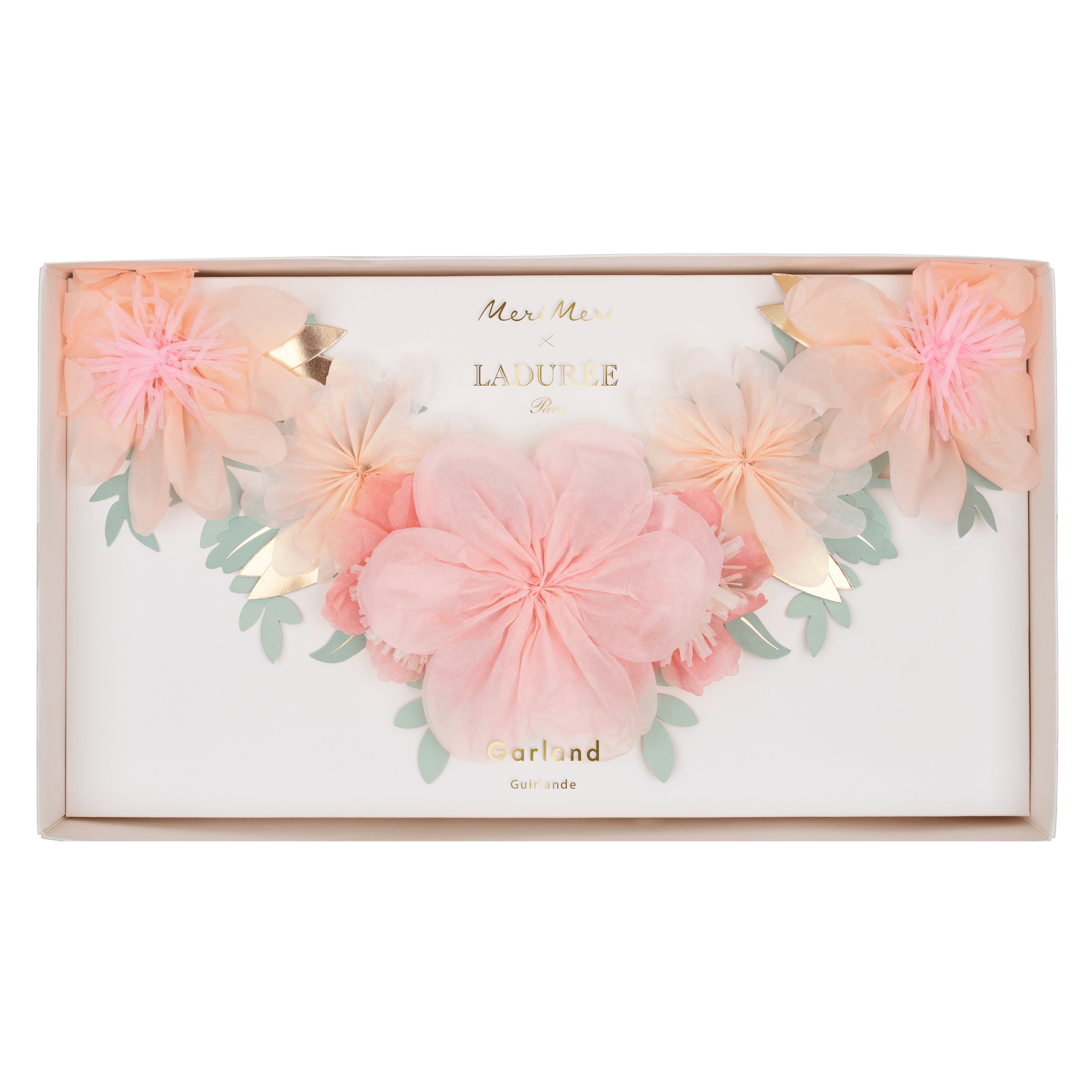 Meri Meri x Ladurée Garland Set – Ghirlanda Floreale Ladurée Paris