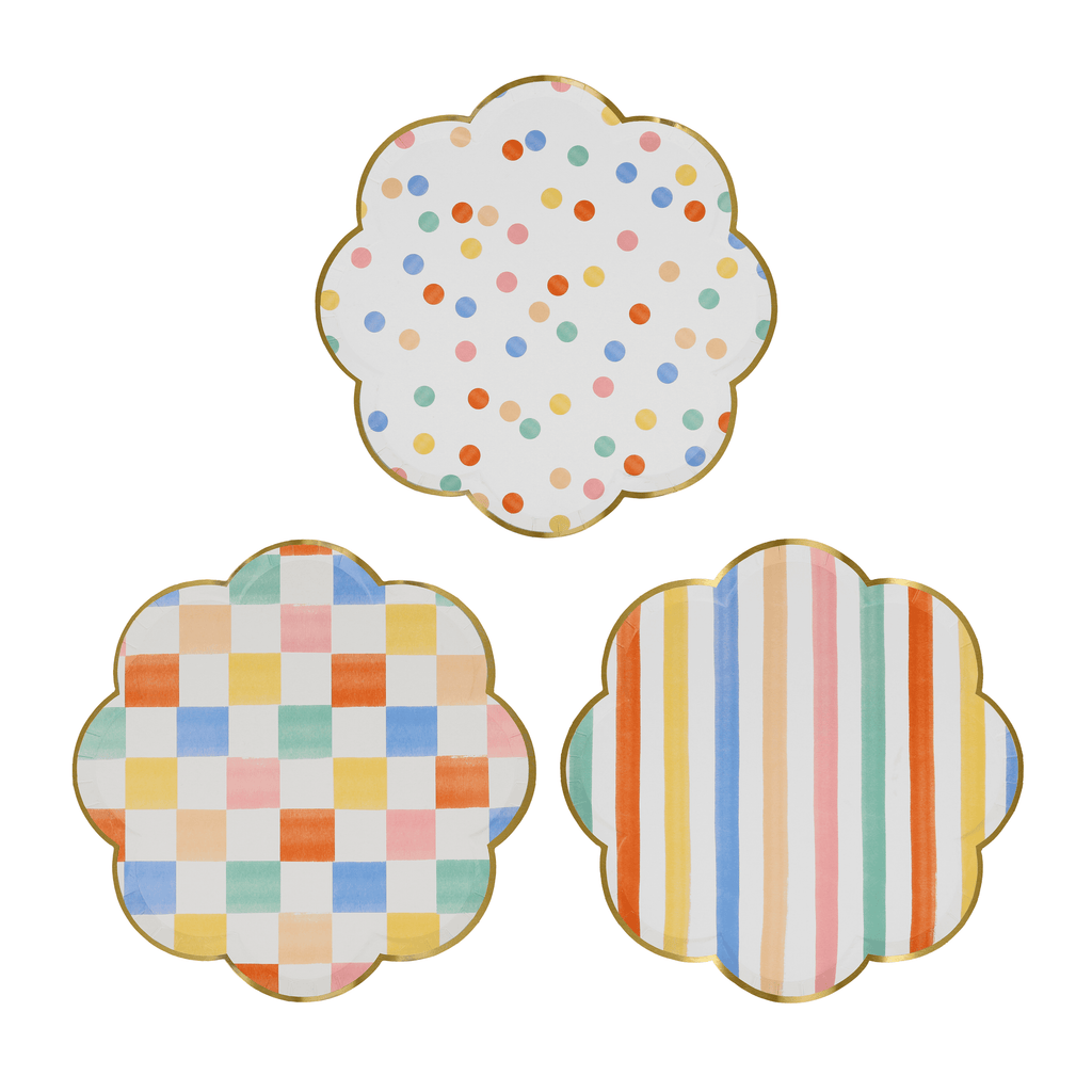 Piatti Dessert Colourful Pattern (x 8)