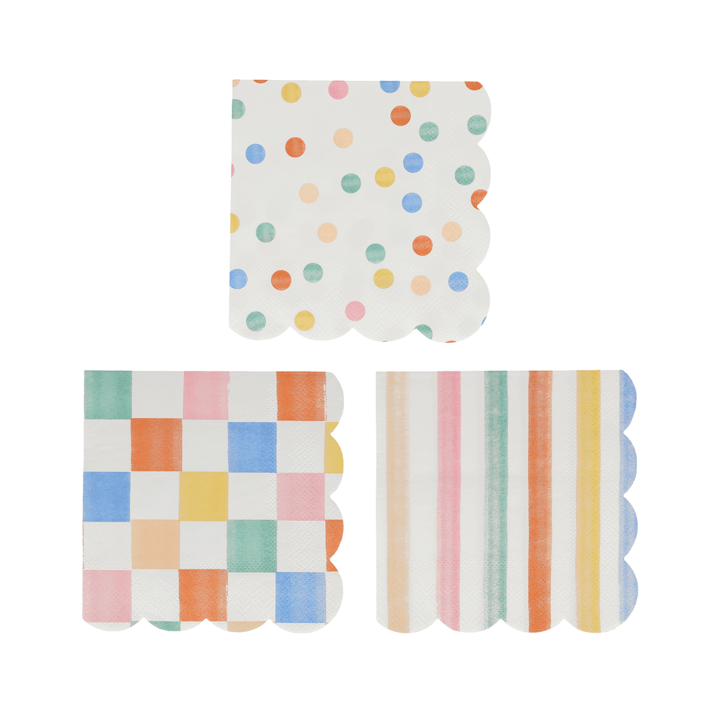Tovaglioli Colourful Pattern Piccoli (x 16)