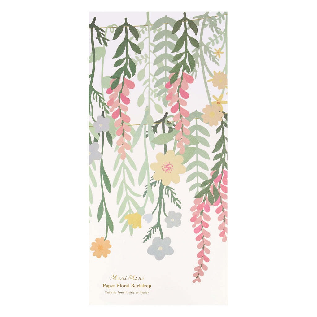 Floral Paper Backdrop – Decorazione floreale per feste