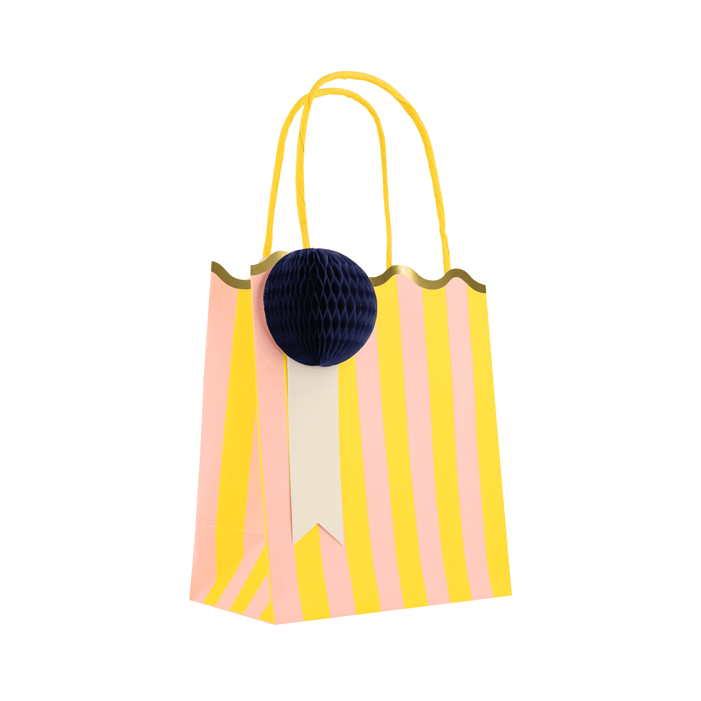 Happy Stripes Party Favour Bags (x 8)