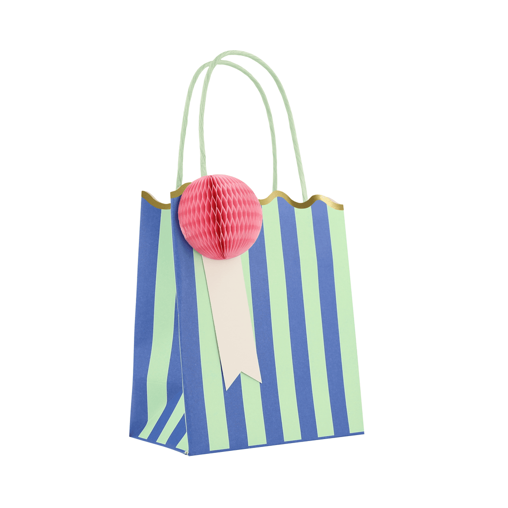 Happy Stripes Party Favour Bags (x 8)