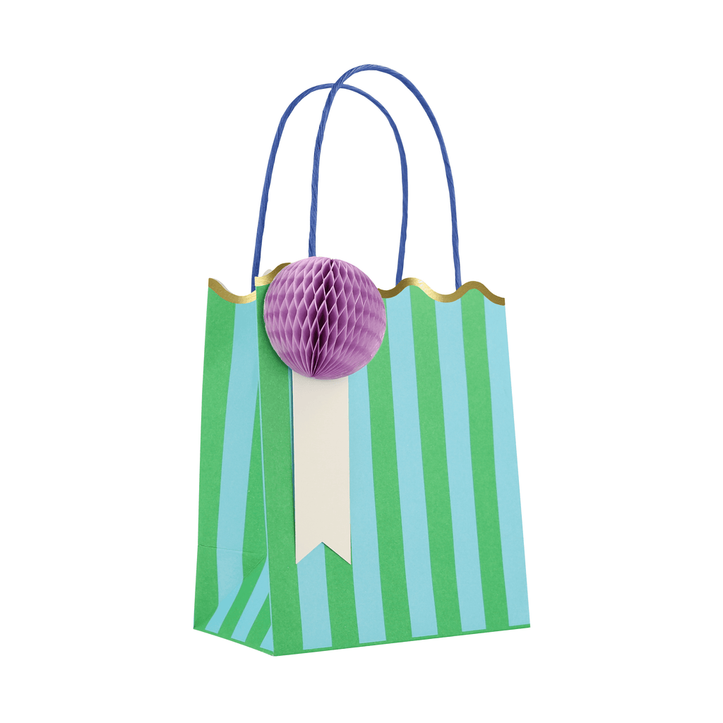 Happy Stripes Party Favour Bags (x 8)