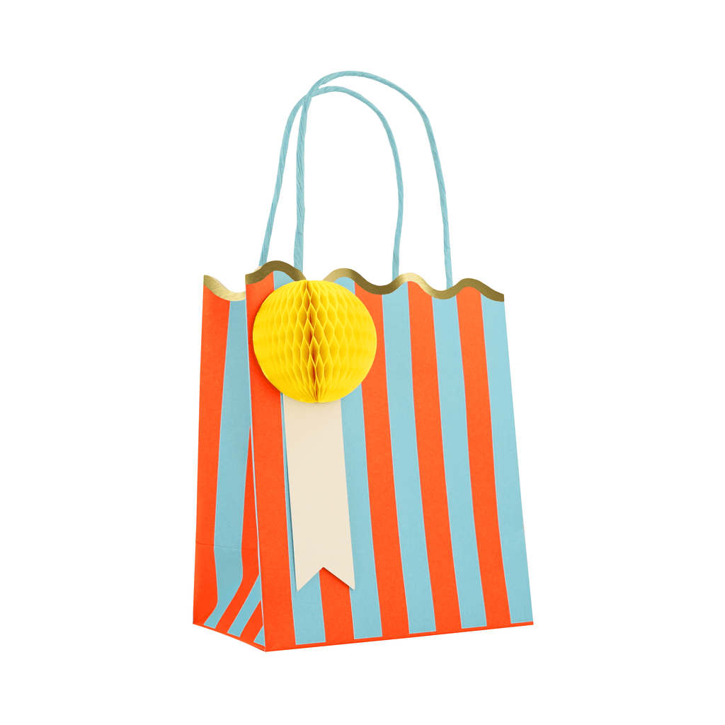 Happy Stripes Party Favour Bags (x 8)