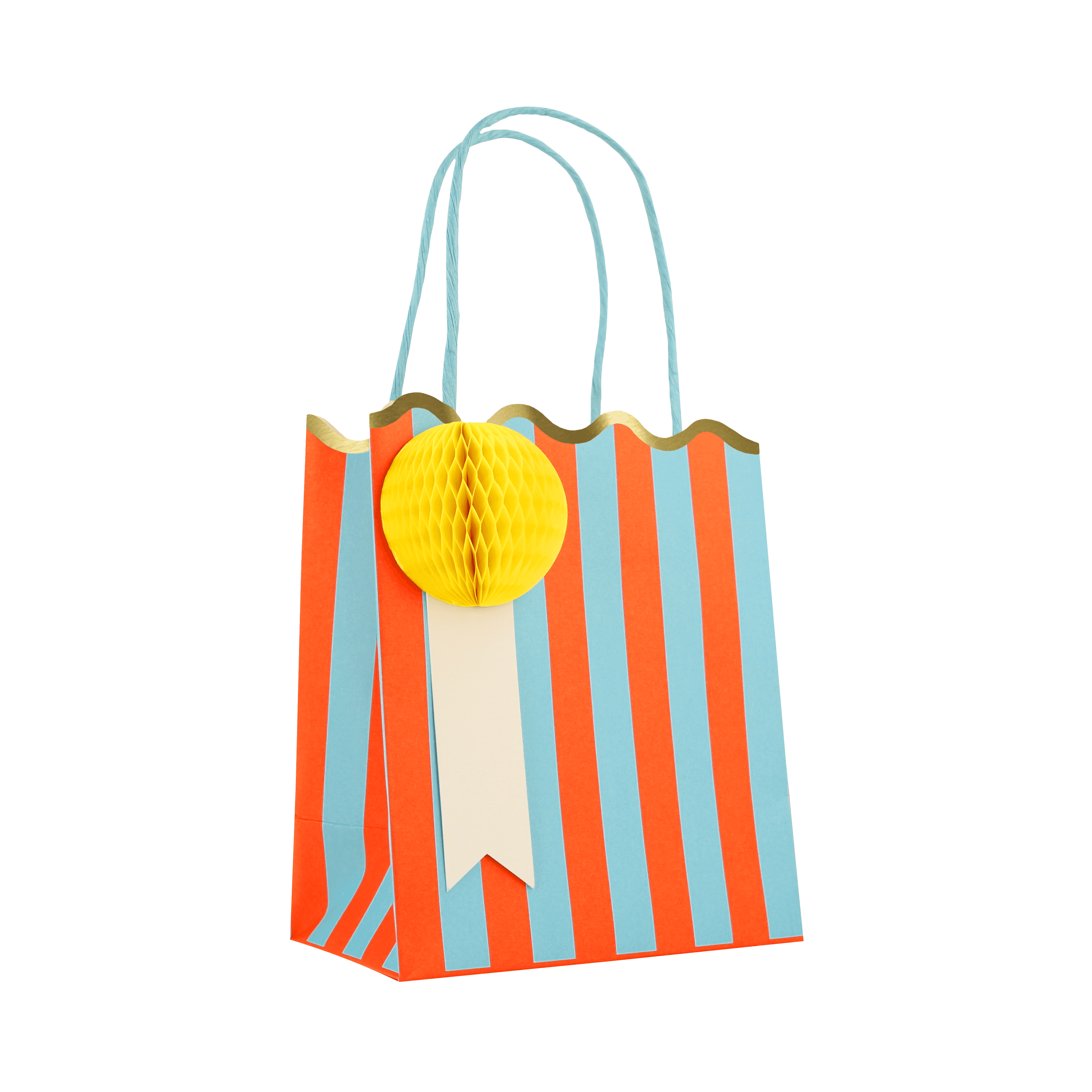 Happy Stripes Party Favour Bags (x 8)