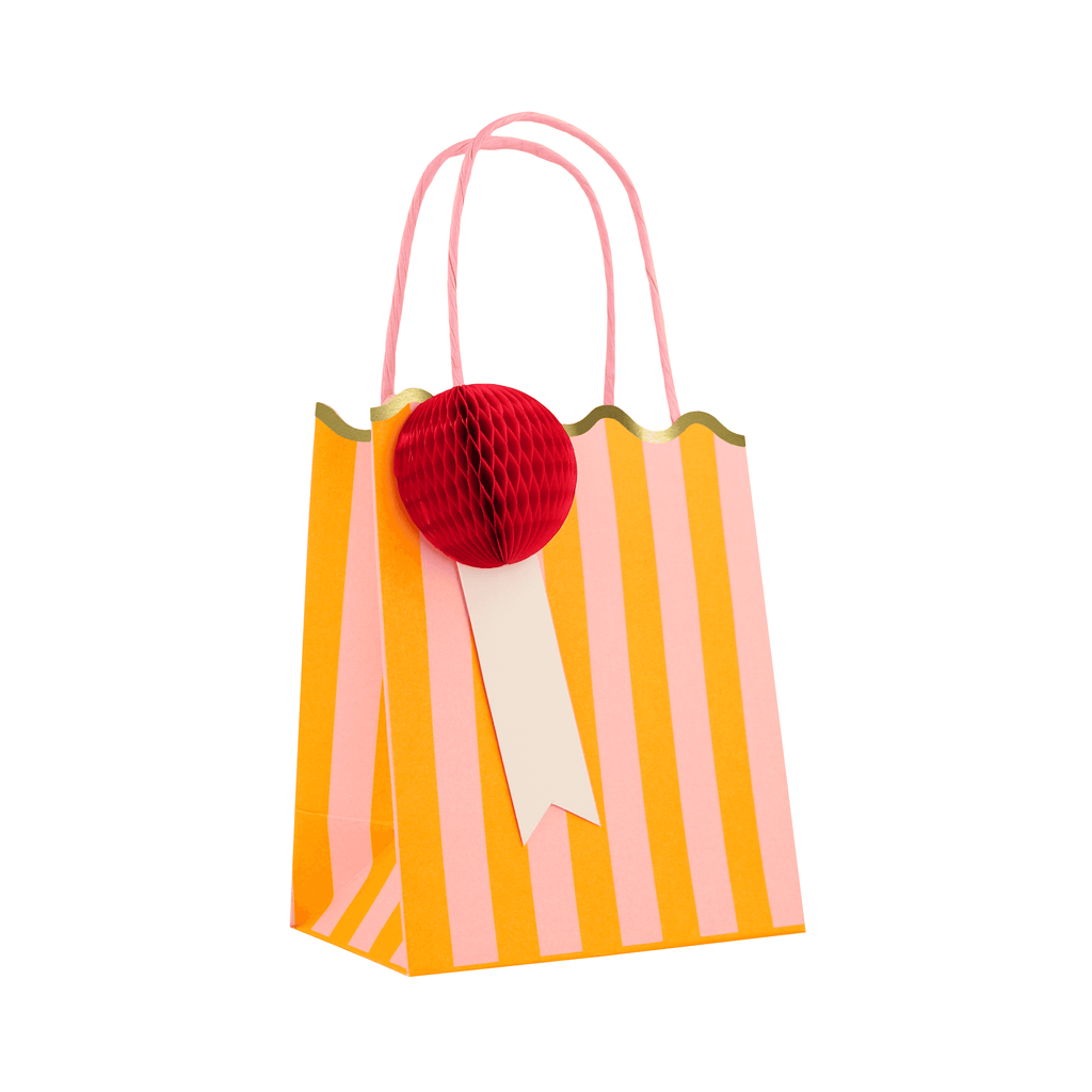 Happy Stripes Party Favour Bags (x 8)