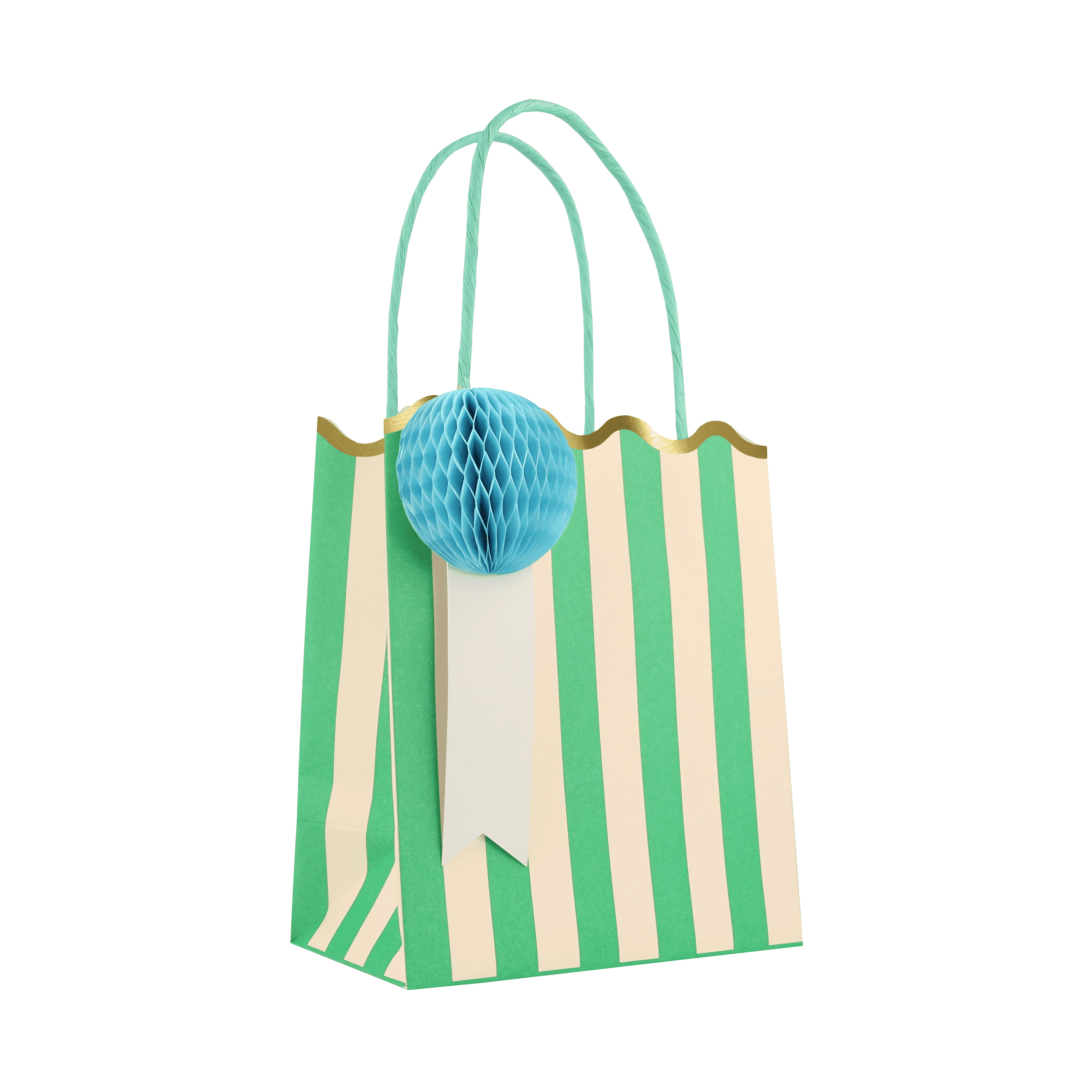 Happy Stripes Party Favour Bags (x 8)