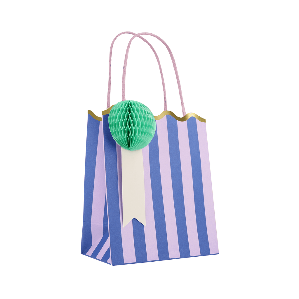 Happy Stripes Party Favour Bags (x 8)