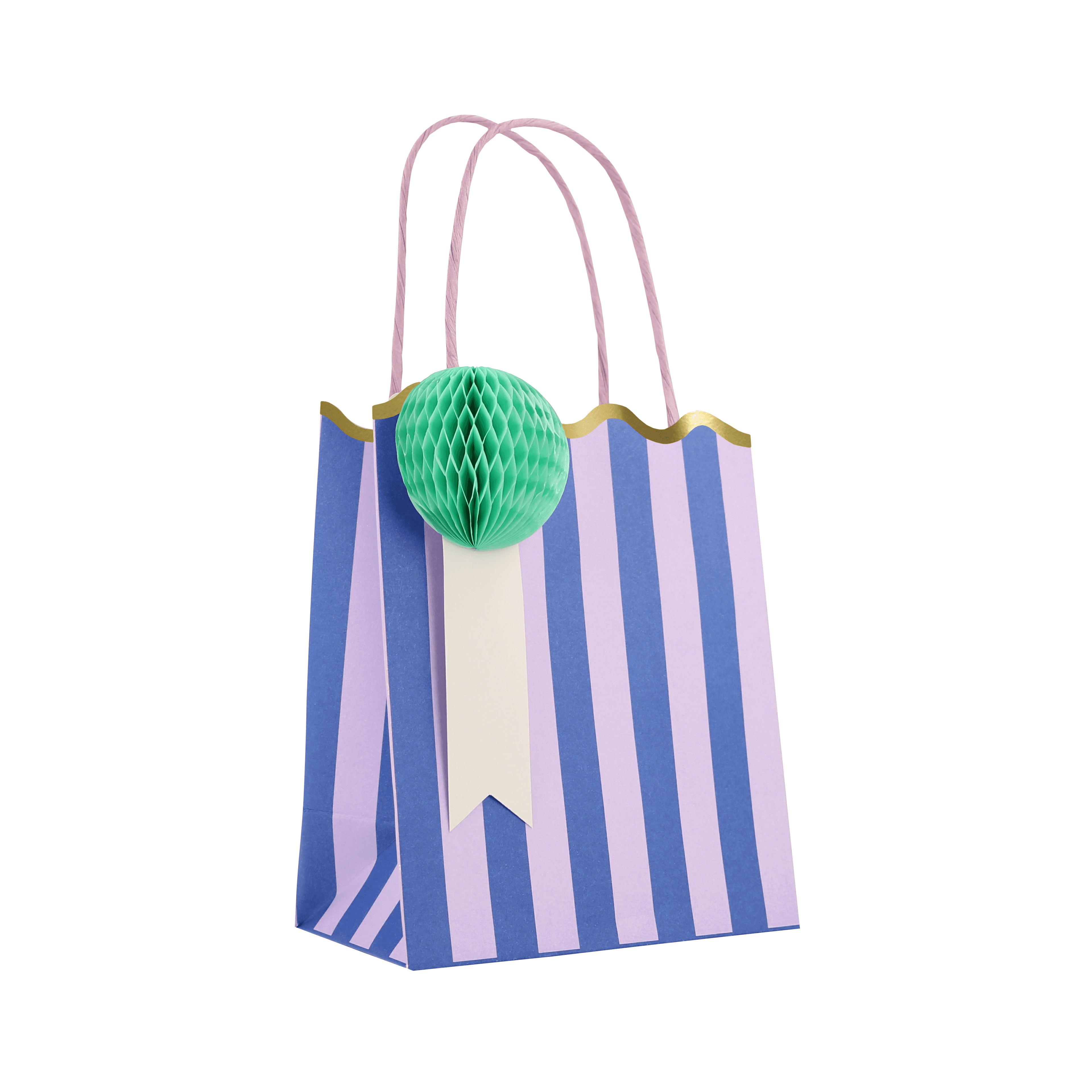 Happy Stripes Party Favour Bags (x 8)