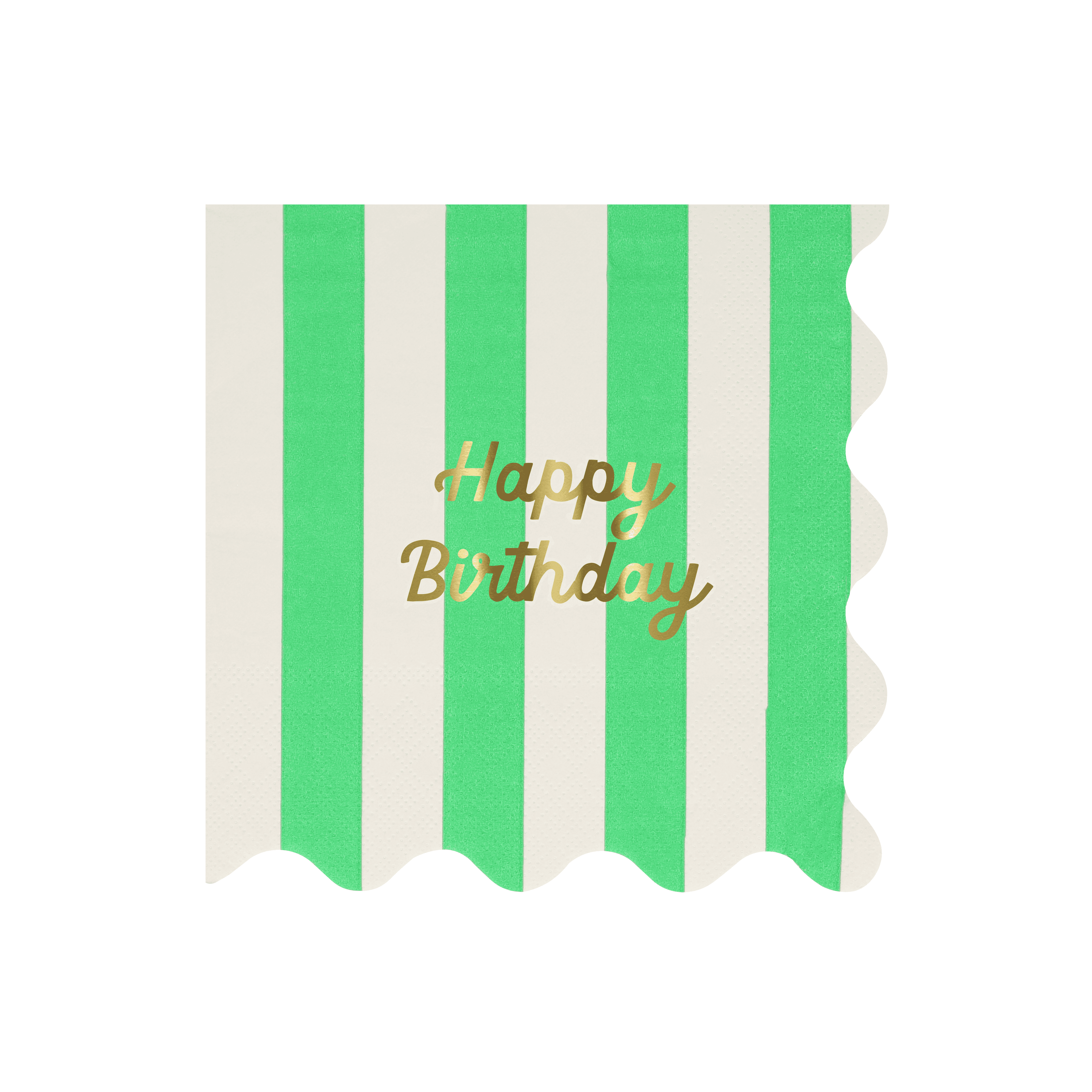 Grandi Tovaglioli Happy Birthday Stripes (x 16)