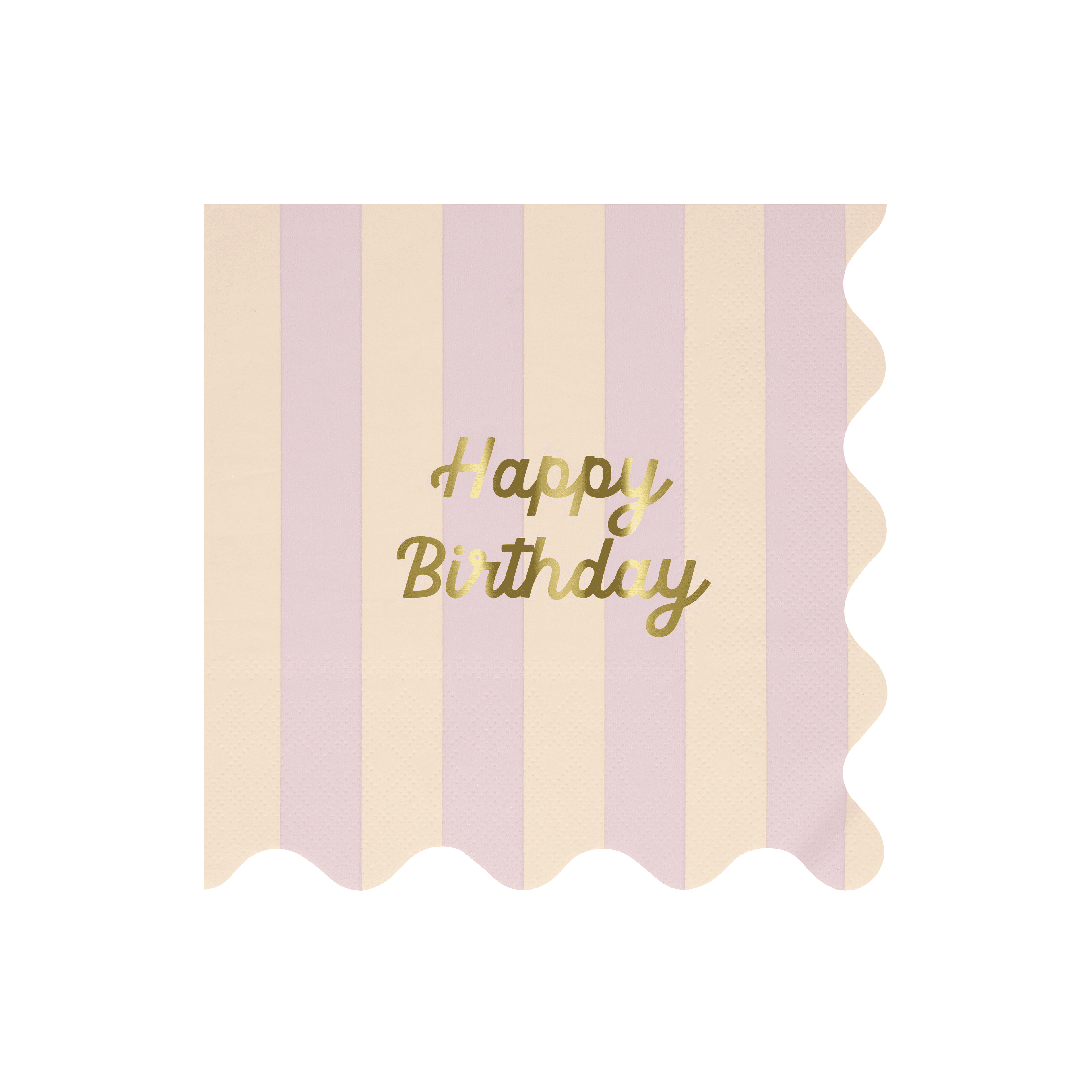 Grandi Tovaglioli Happy Birthday Stripes (x 16)