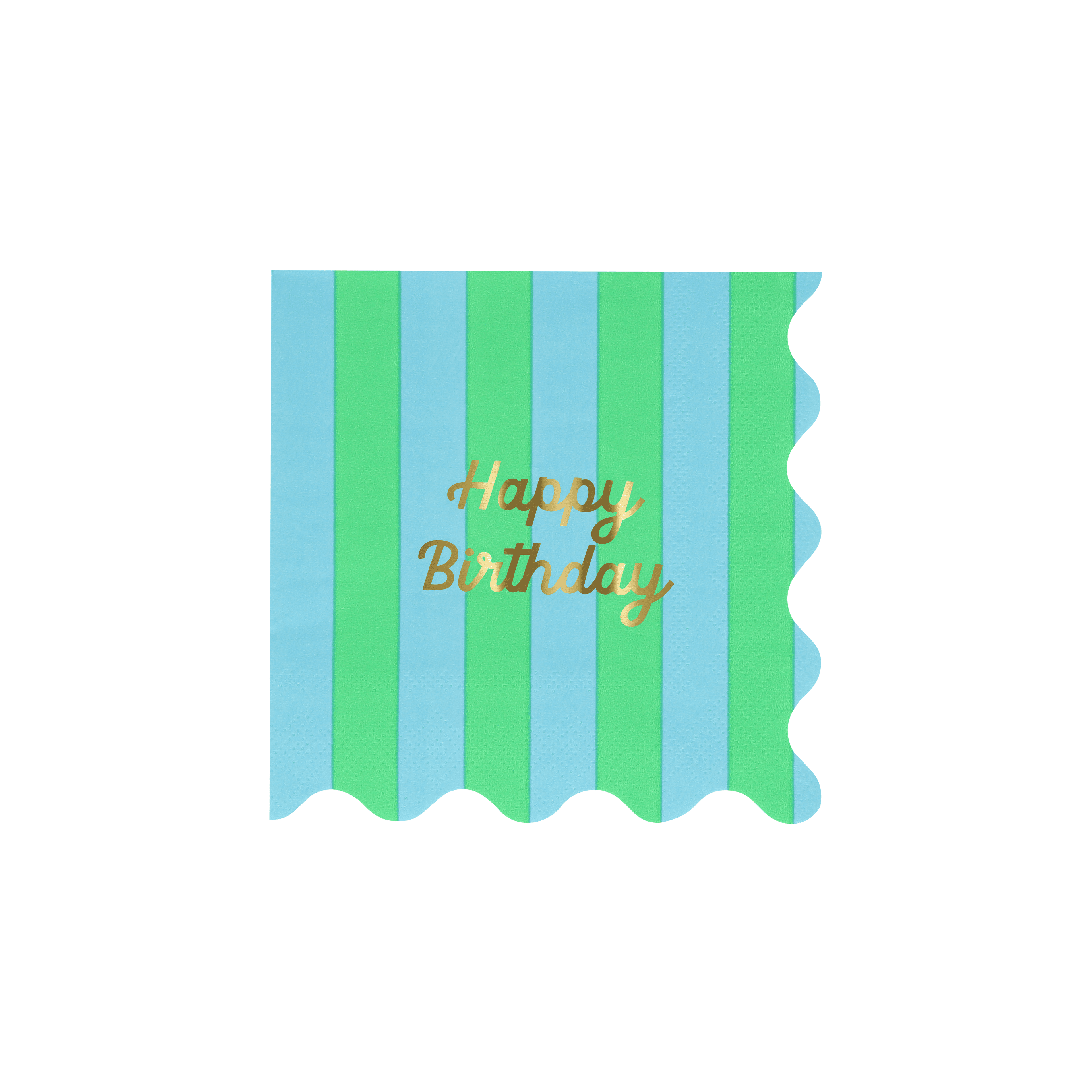 Piccoli Tovaglioli Happy Birthday Stripes (x 16)