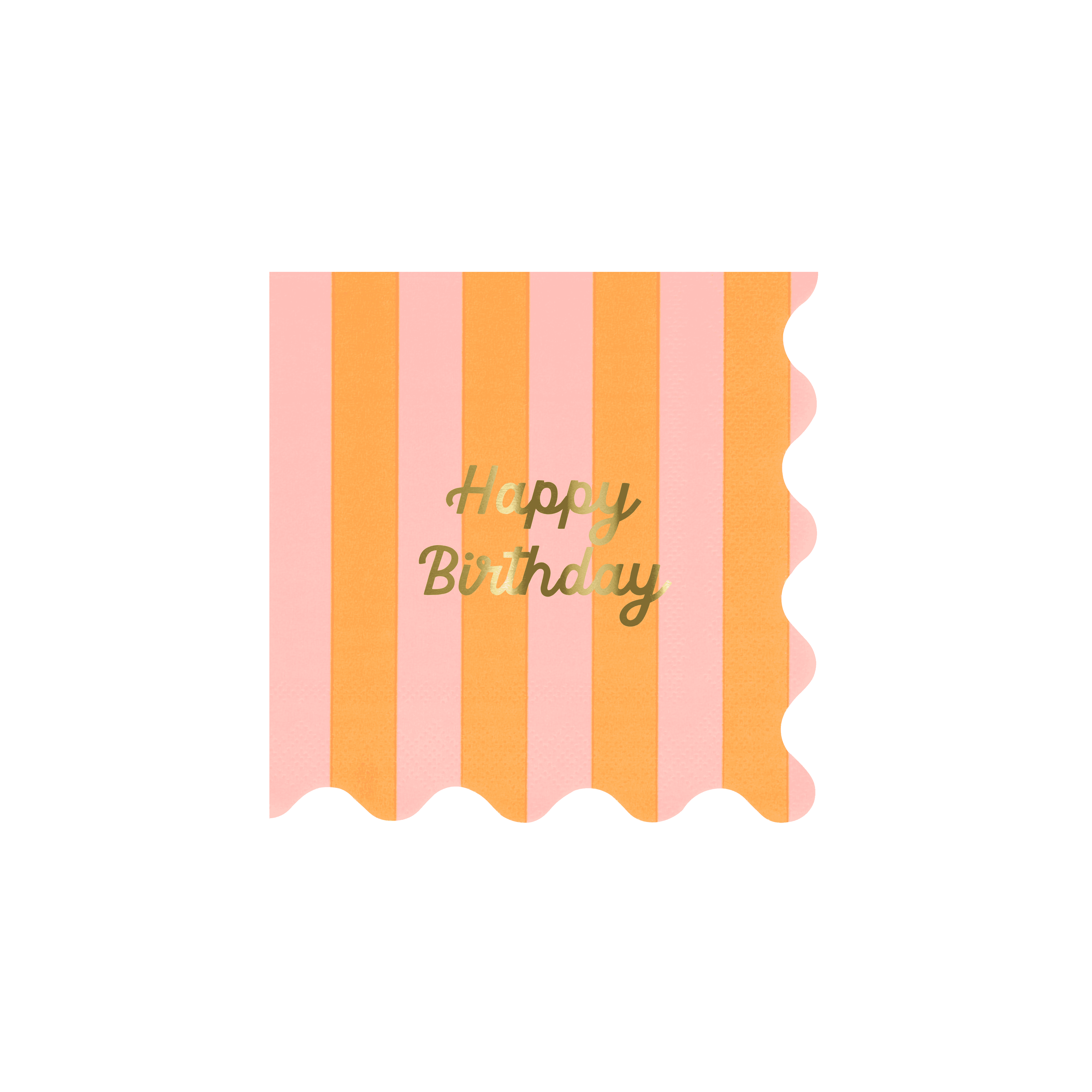 Piccoli Tovaglioli Happy Birthday Stripes (x 16)