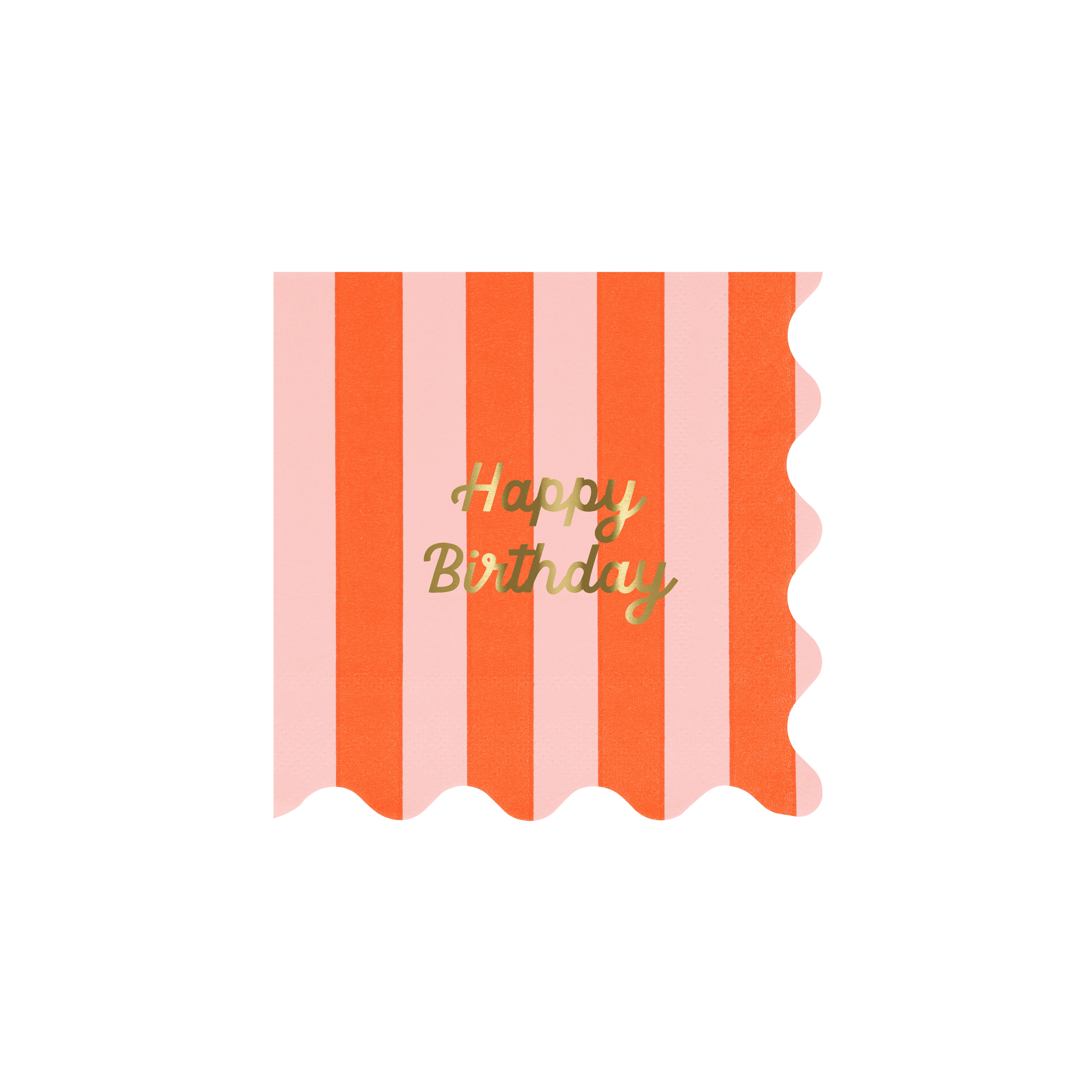 Piccoli Tovaglioli Happy Birthday Stripes (x 16)