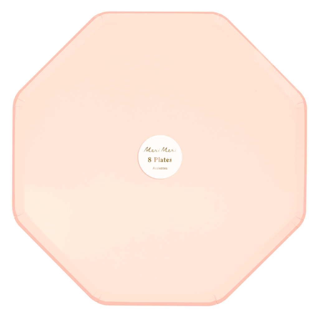 Piatti Ottagonali Rosa Cipria– 21 cm (8 pz) (Copia)