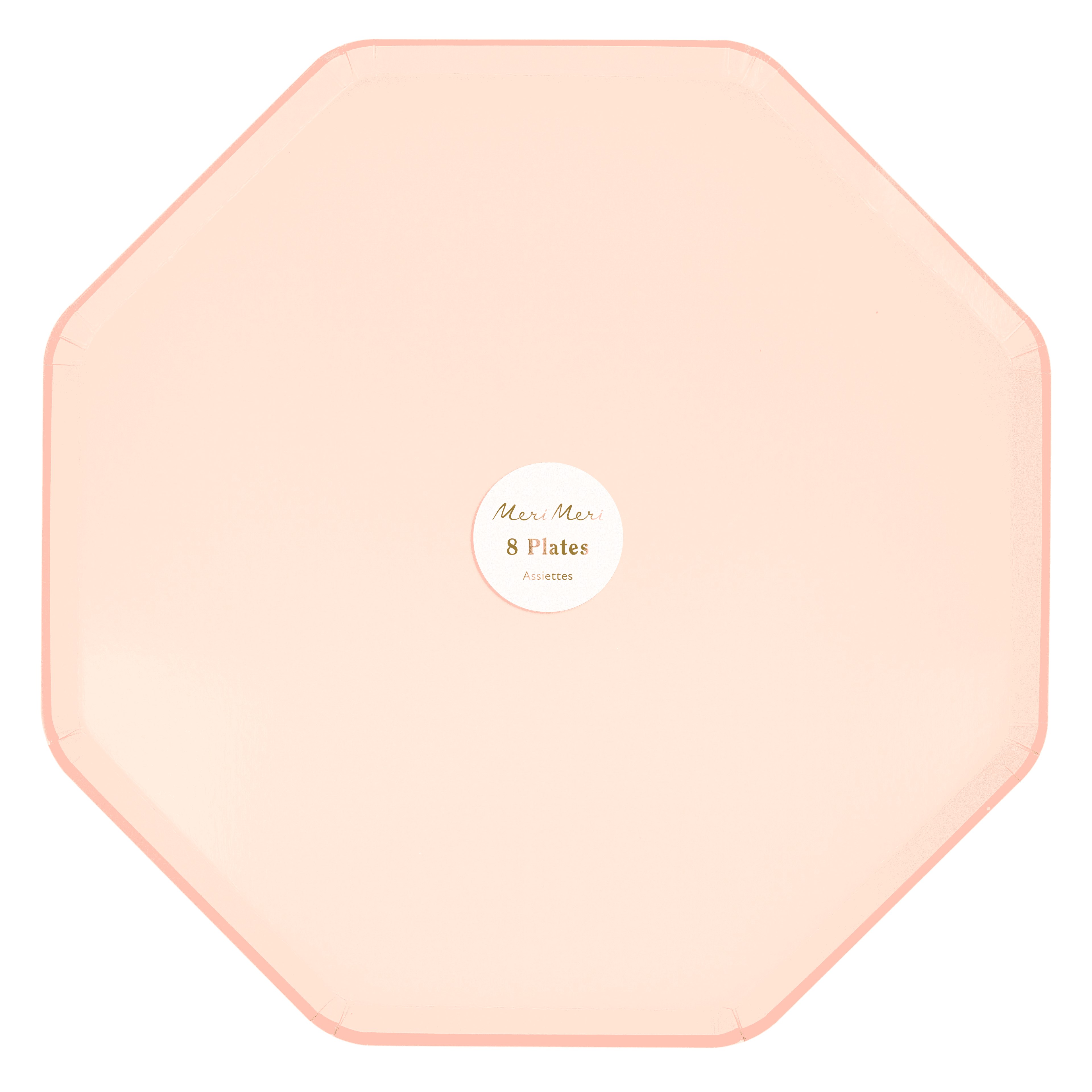 Piatti Ottagonali Rosa Cipria– 21 cm (8 pz) (Copia)