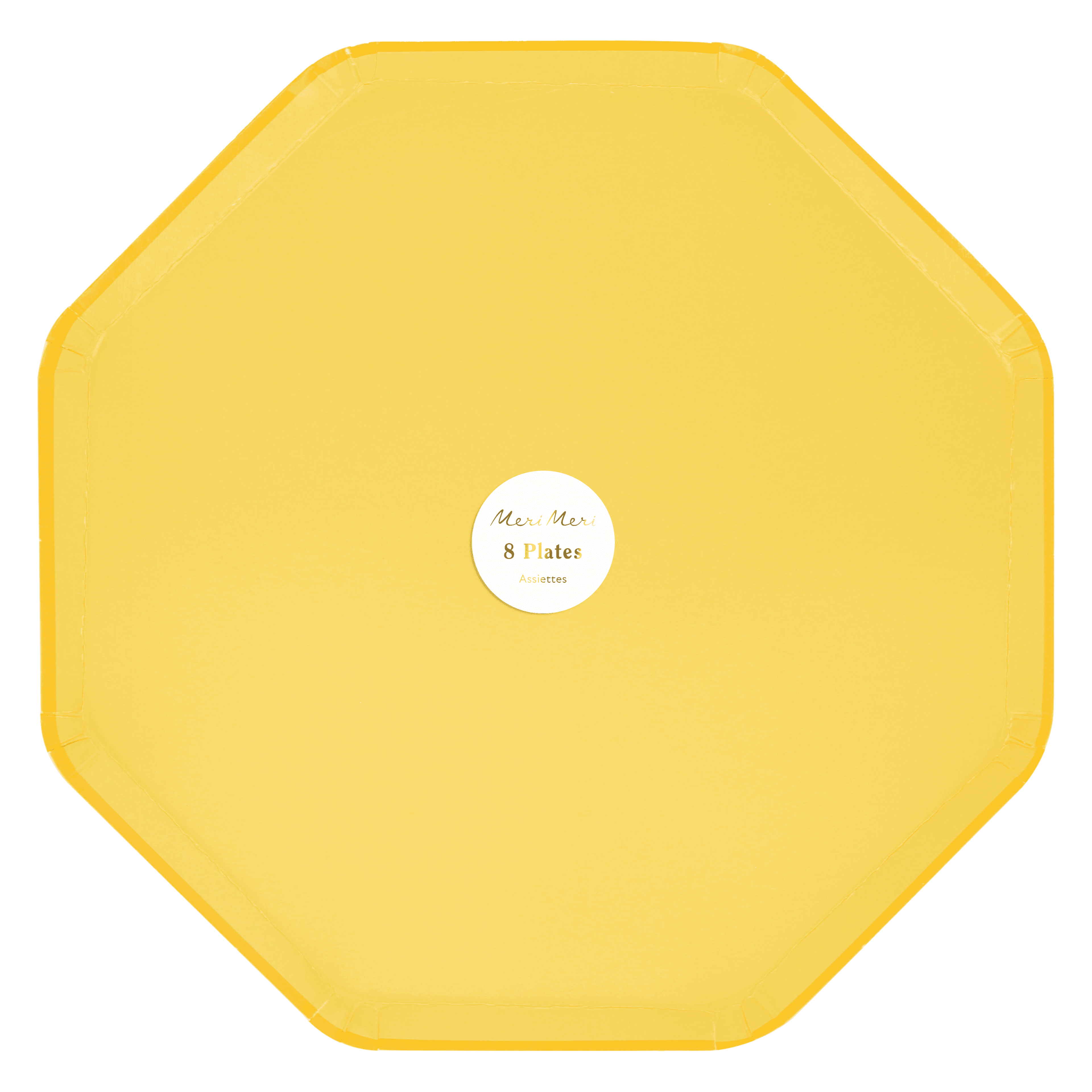 Piatti Ottagonali Gialli – 26 cm (8 pz)