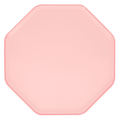 Piatti Ottagonali Rosa Confetto – 26 cm (8 pz)