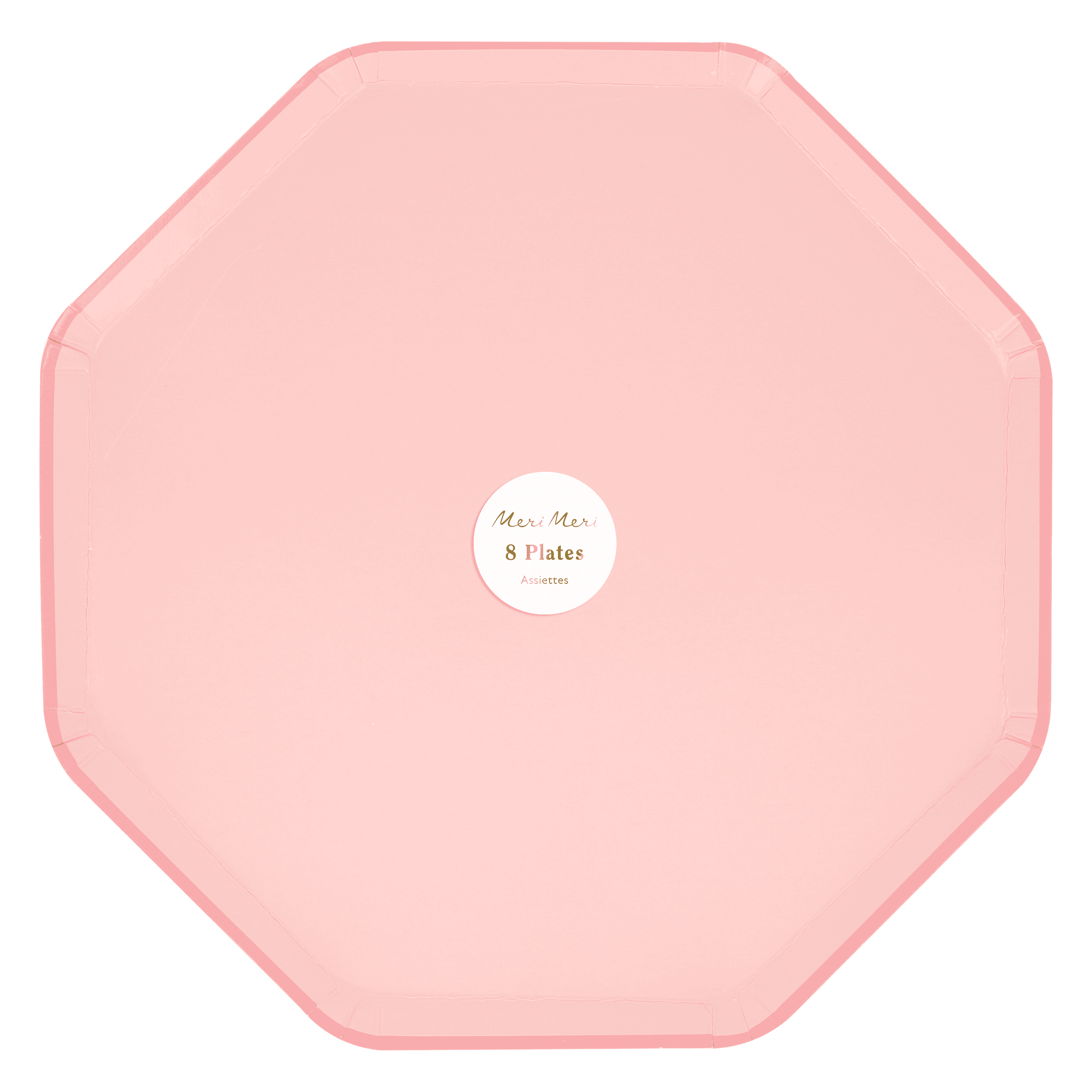 Piatti Ottagonali Rosa Confetto – 26 cm (8 pz)