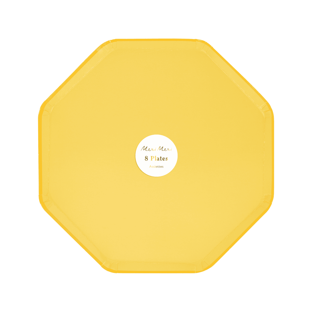 Piatti Ottagonali Gialli – 21 cm (8 pz) (Copia)