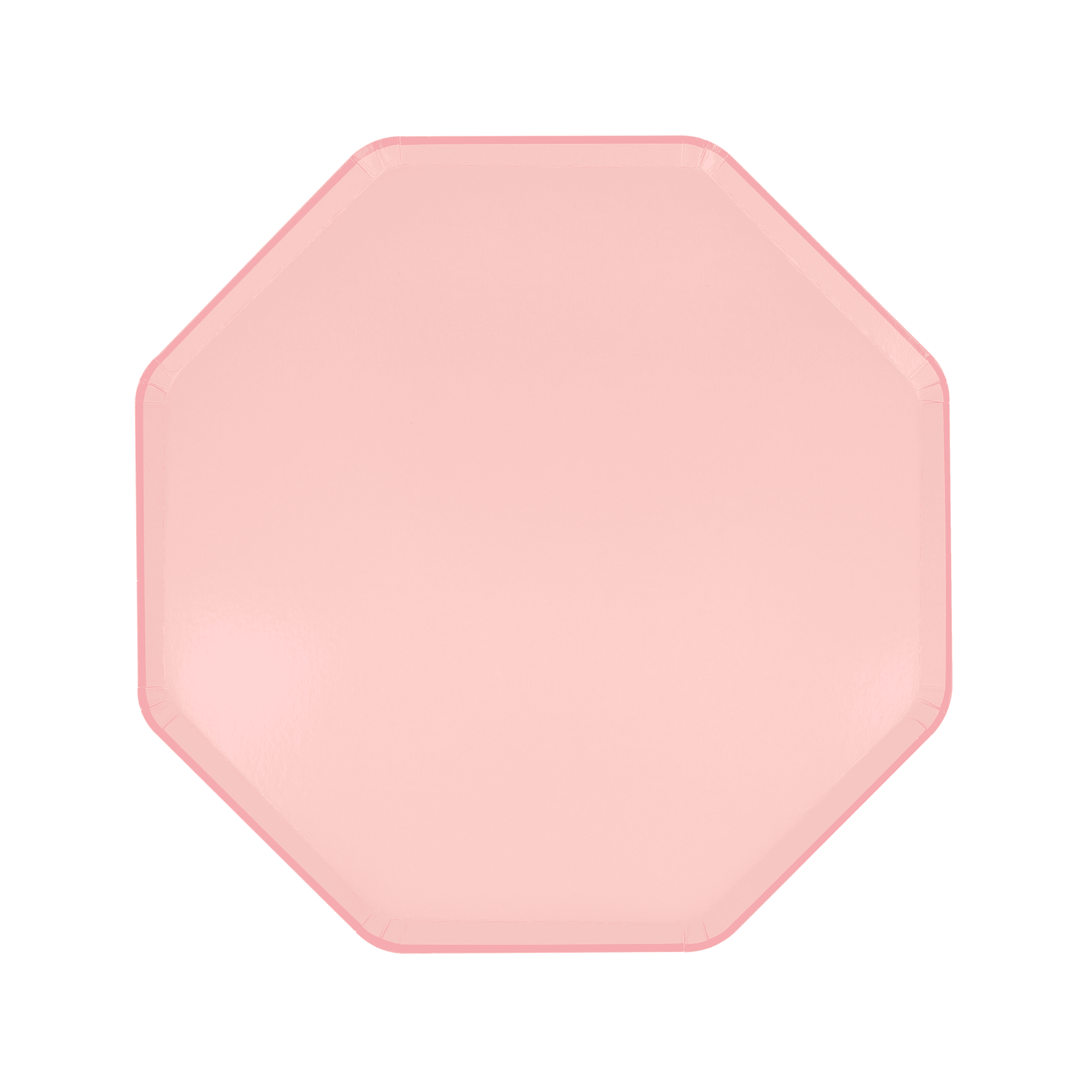 Piatti Ottagonali Rosa Confetto – 21 cm (8 pz)