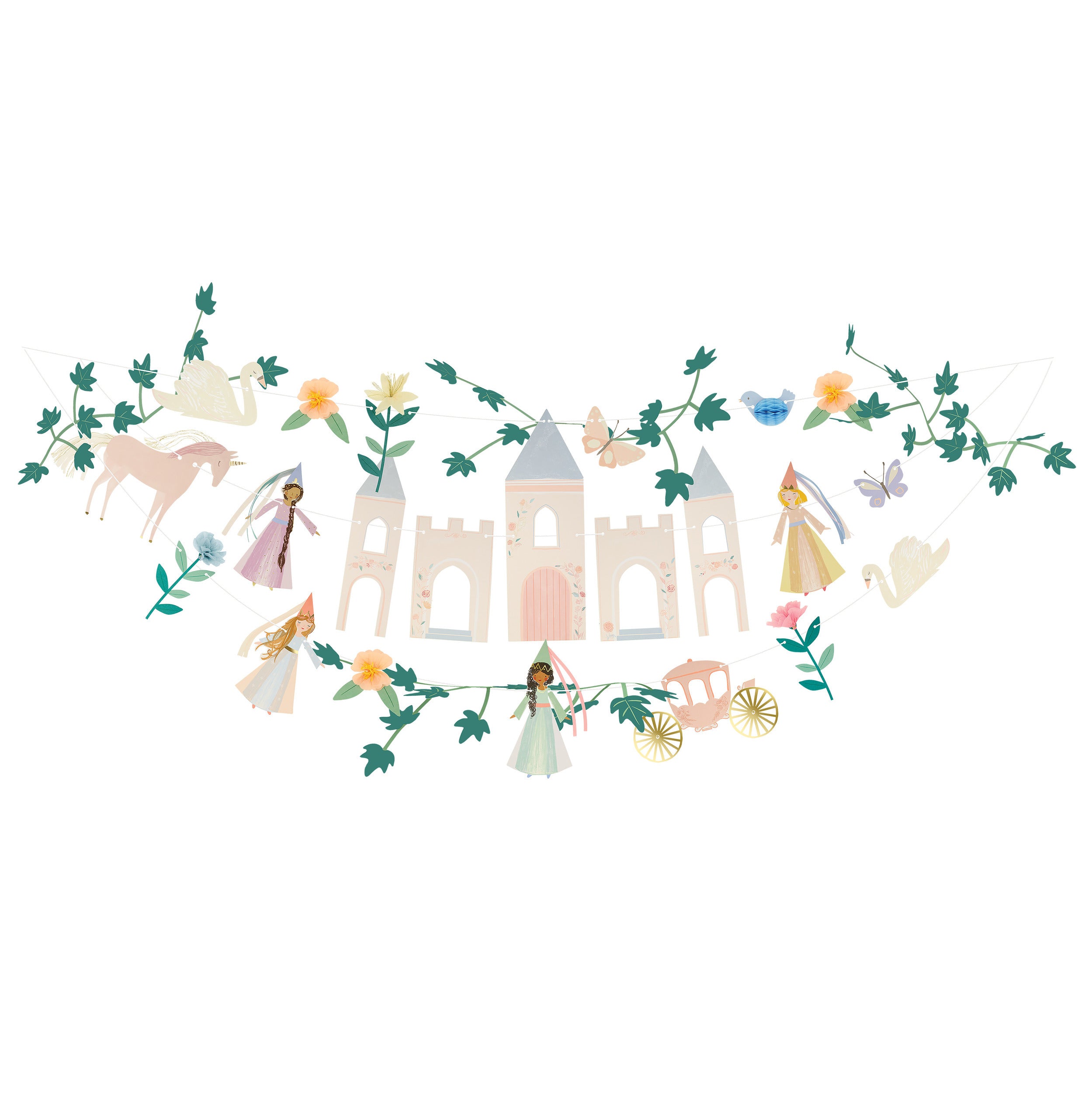 Princess Party Garland Set – Ghirlanda decorativa principesse