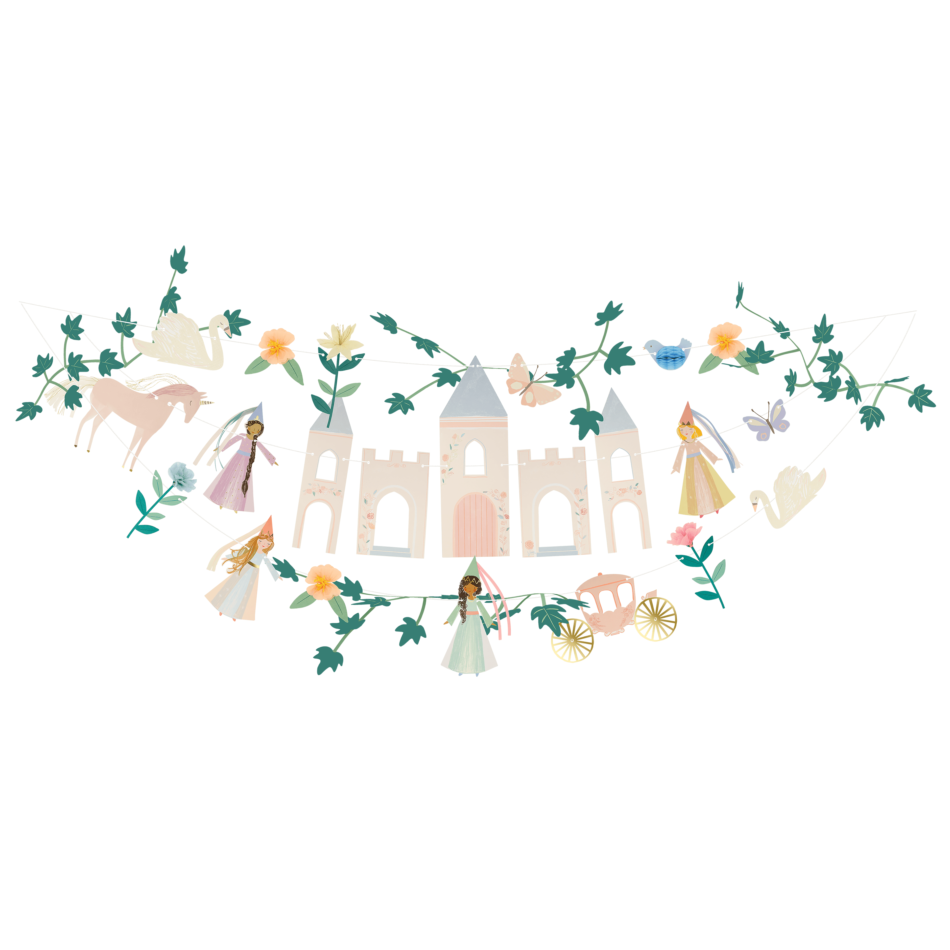 Princess Party Garland Set – Ghirlanda decorativa principesse