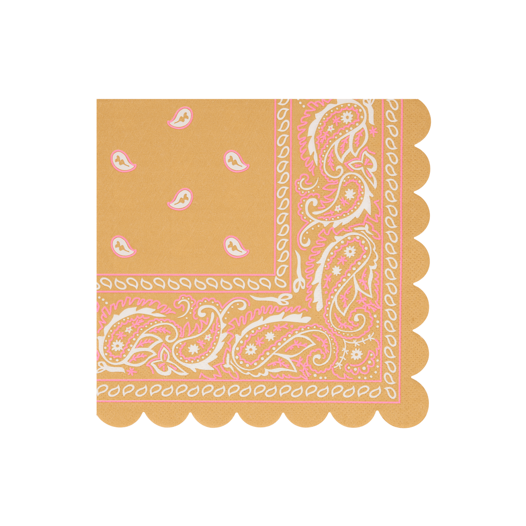 Tovaglioli Grandi Western Bandana Meri Meri (16 pz)