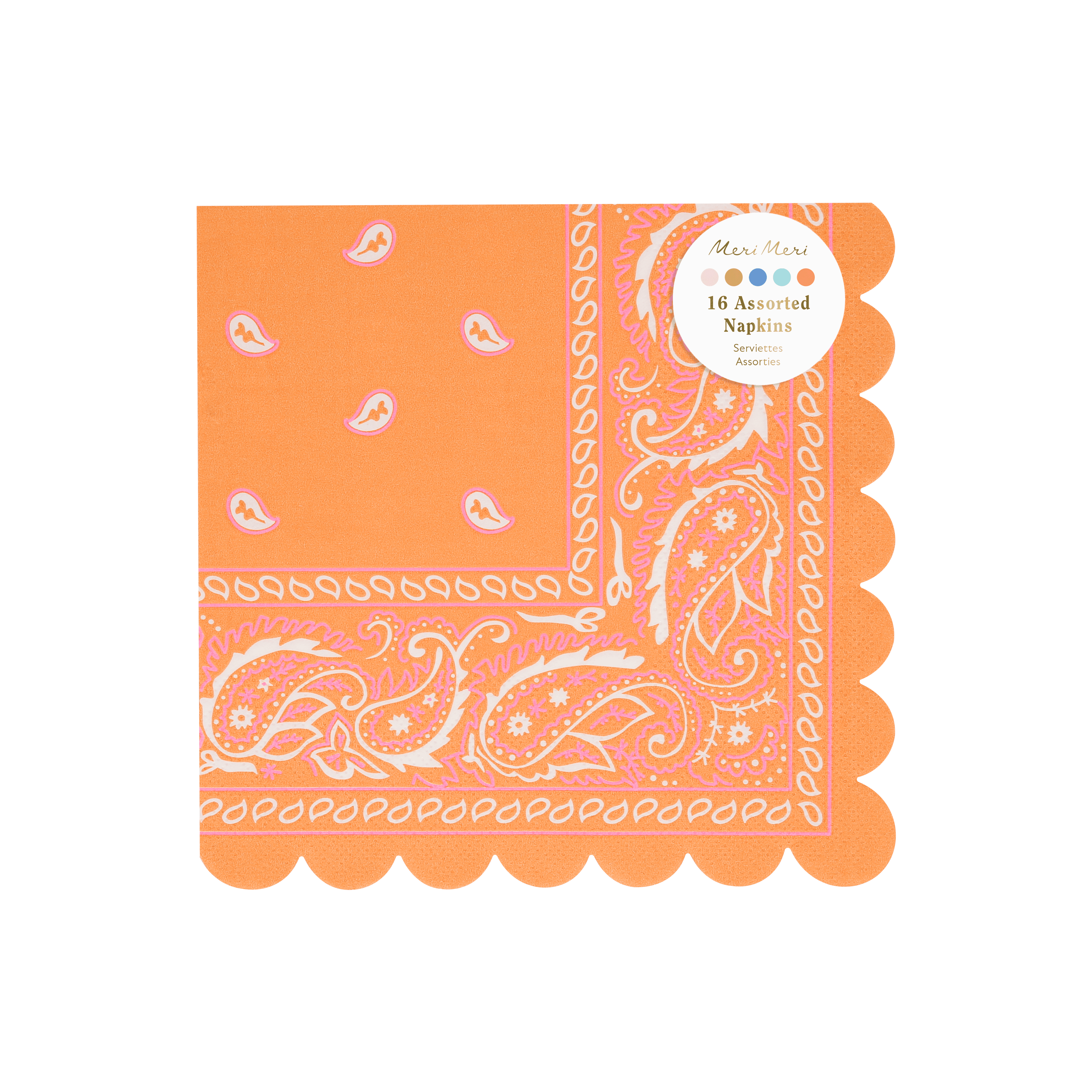 Tovaglioli Grandi Western Bandana Meri Meri (16 pz)