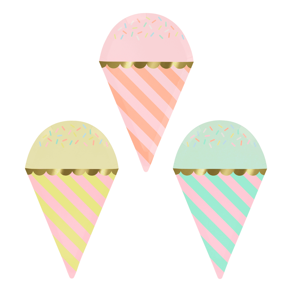 Piatti dessert Cono Gelato Meri Meri (8 pz)
