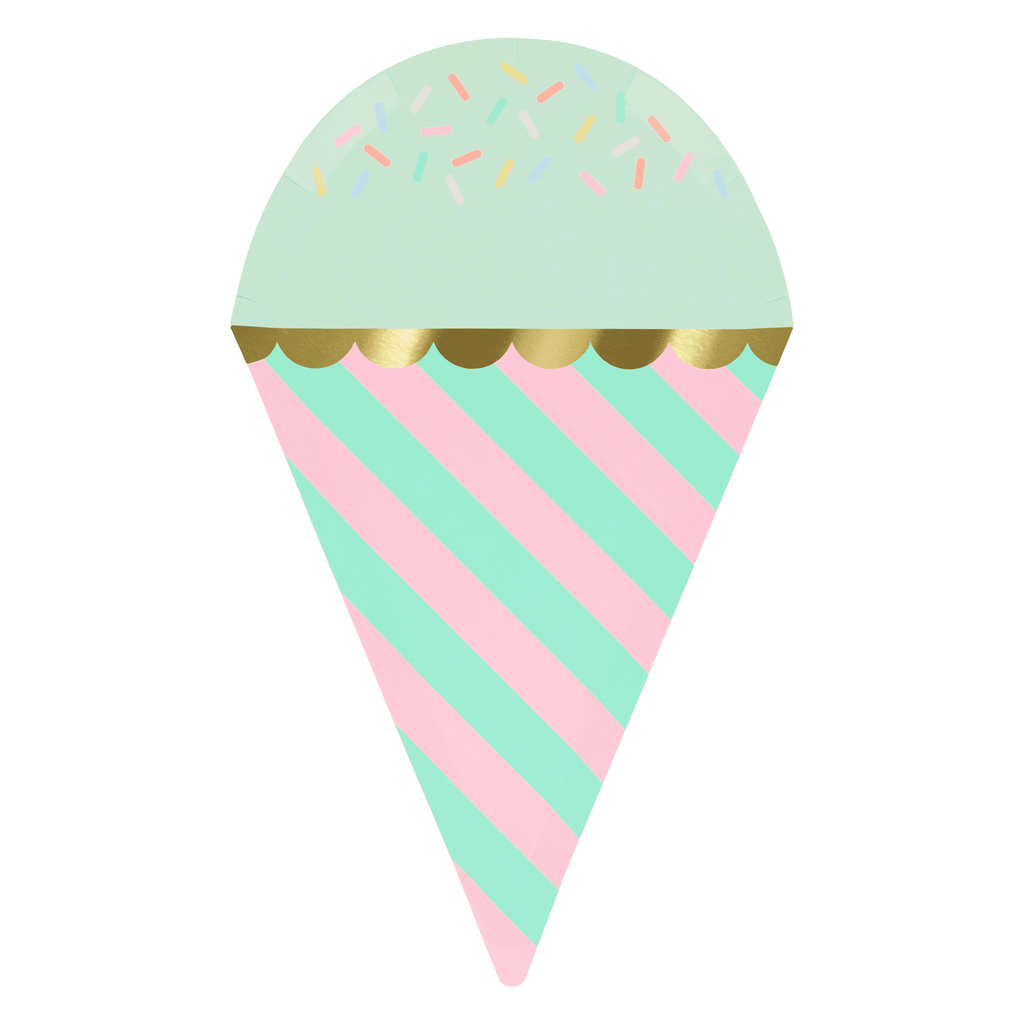 Piatti dessert Cono Gelato Meri Meri (8 pz)