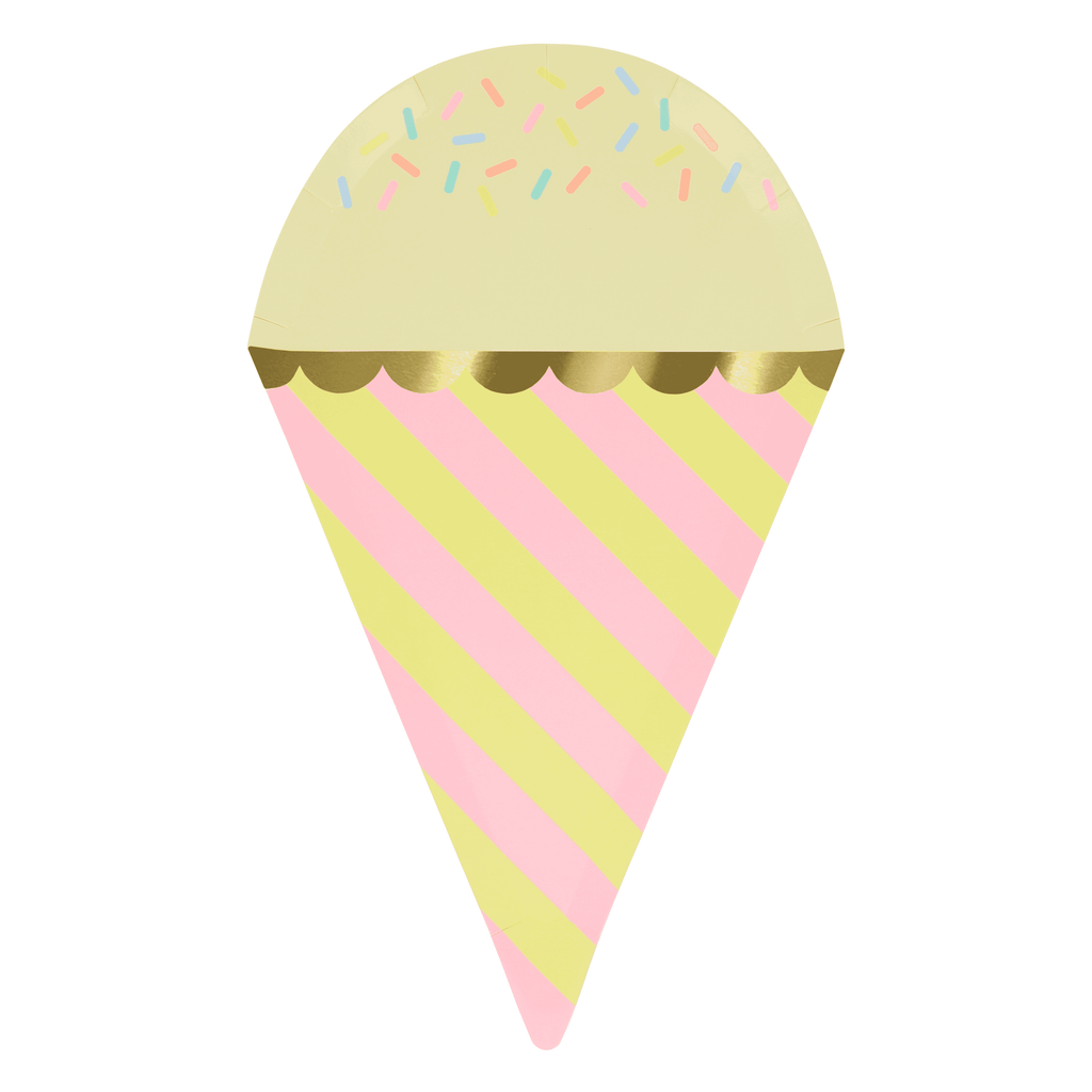 Piatti dessert Cono Gelato Meri Meri (8 pz)