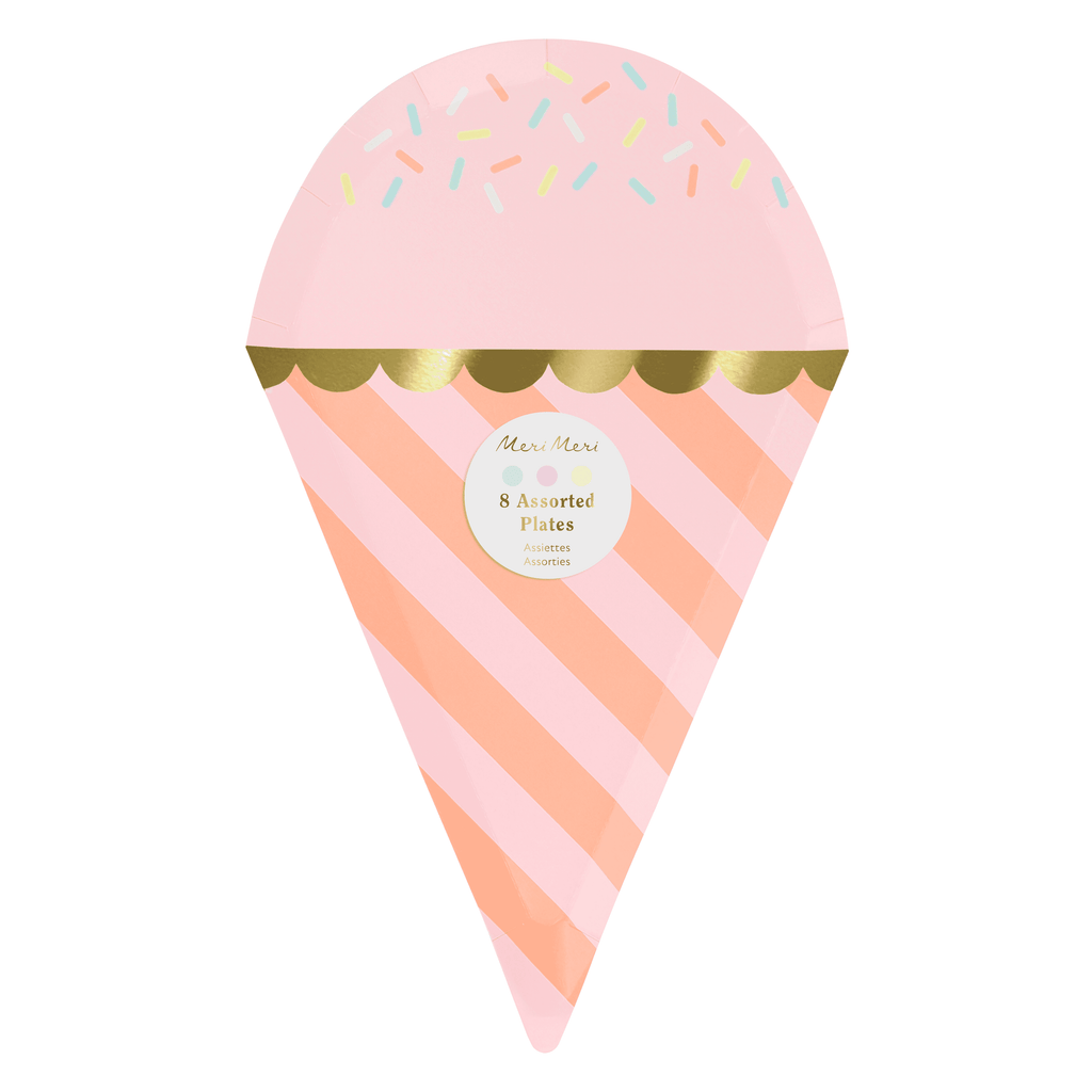 Piatti dessert Cono Gelato Meri Meri (8 pz)