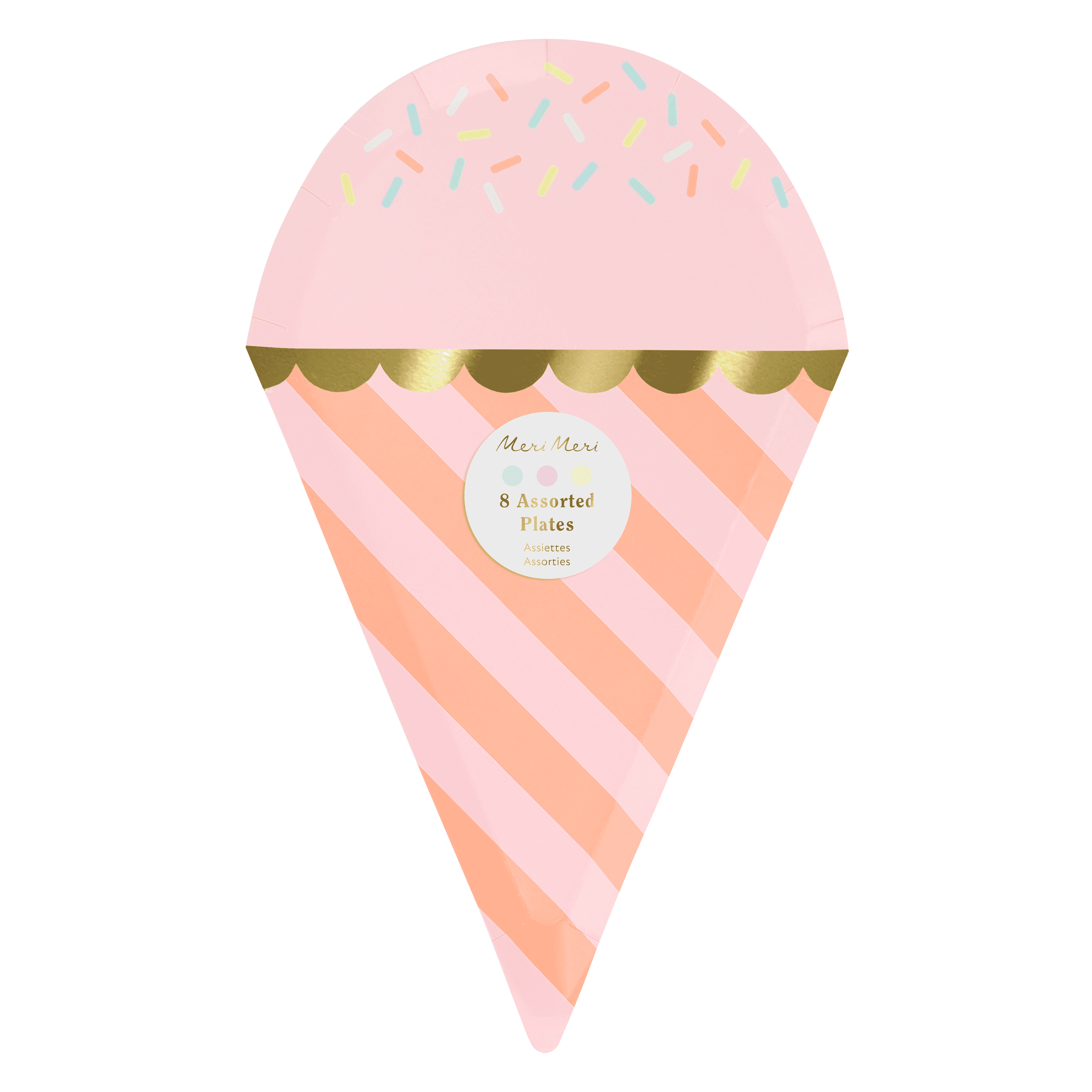 Piatti dessert Cono Gelato Meri Meri (8 pz)