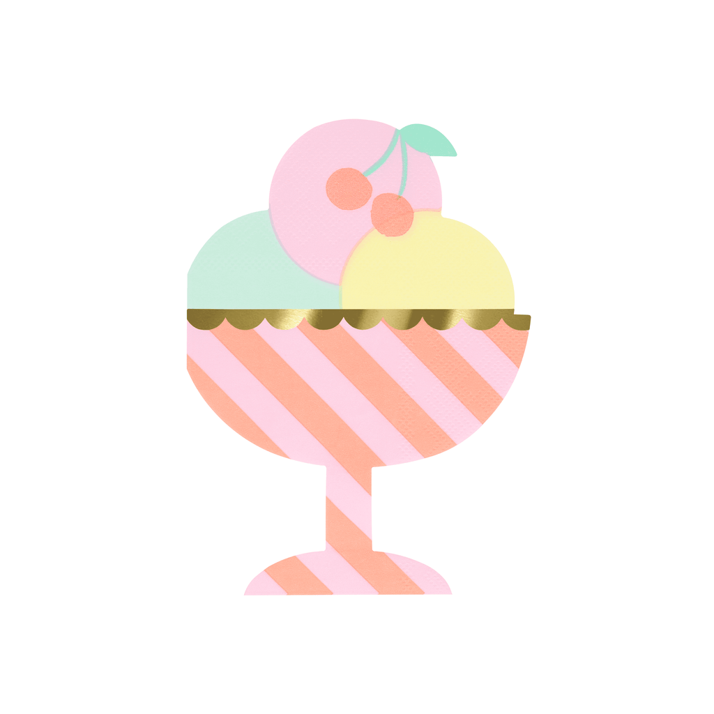 Tovaglioli Coppa Gelato Meri Meri (16 pz)