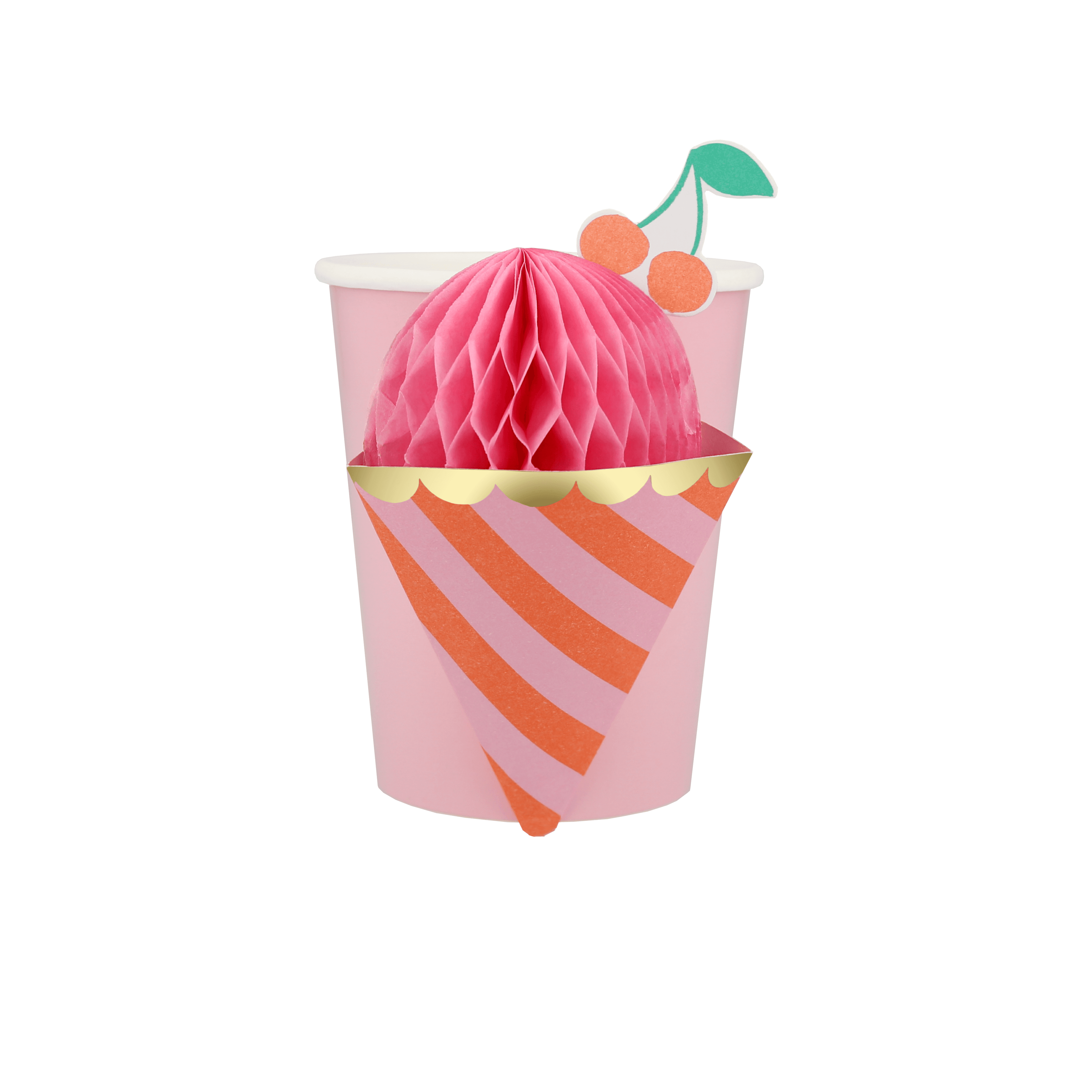Coppette gelato con decorazione 3D Meri Meri (8 pz)