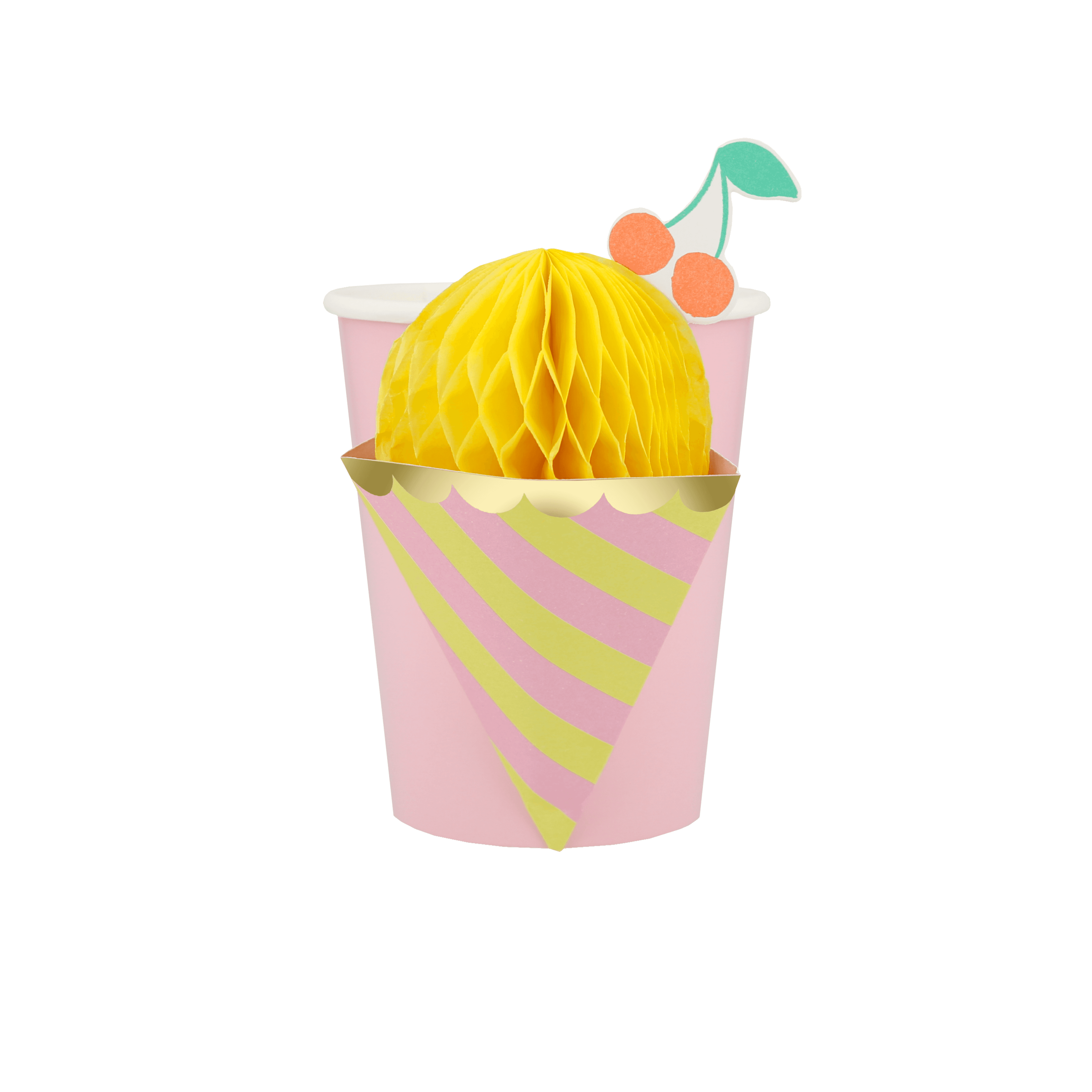 Coppette gelato con decorazione 3D Meri Meri (8 pz)