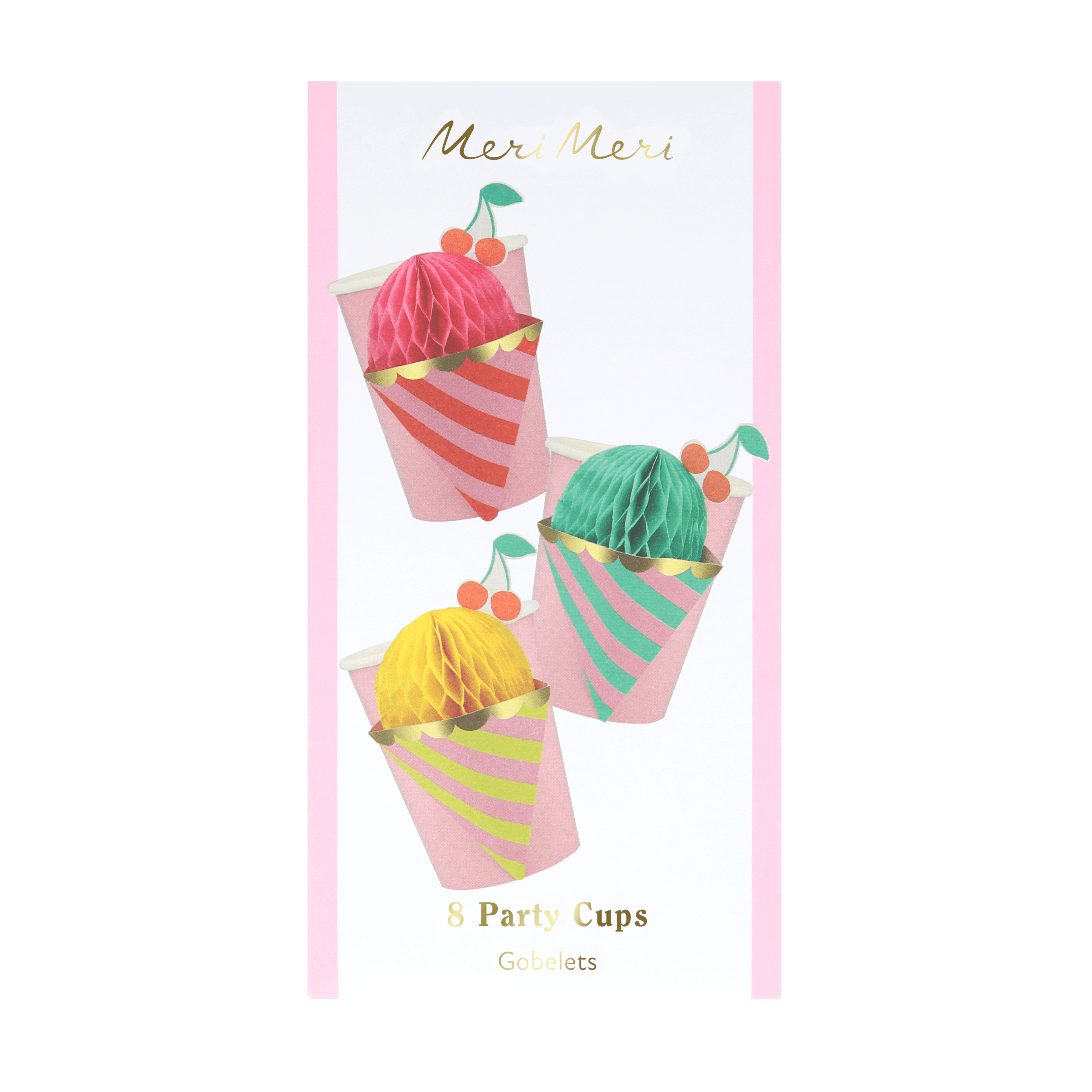 Coppette gelato con decorazione 3D Meri Meri (8 pz)