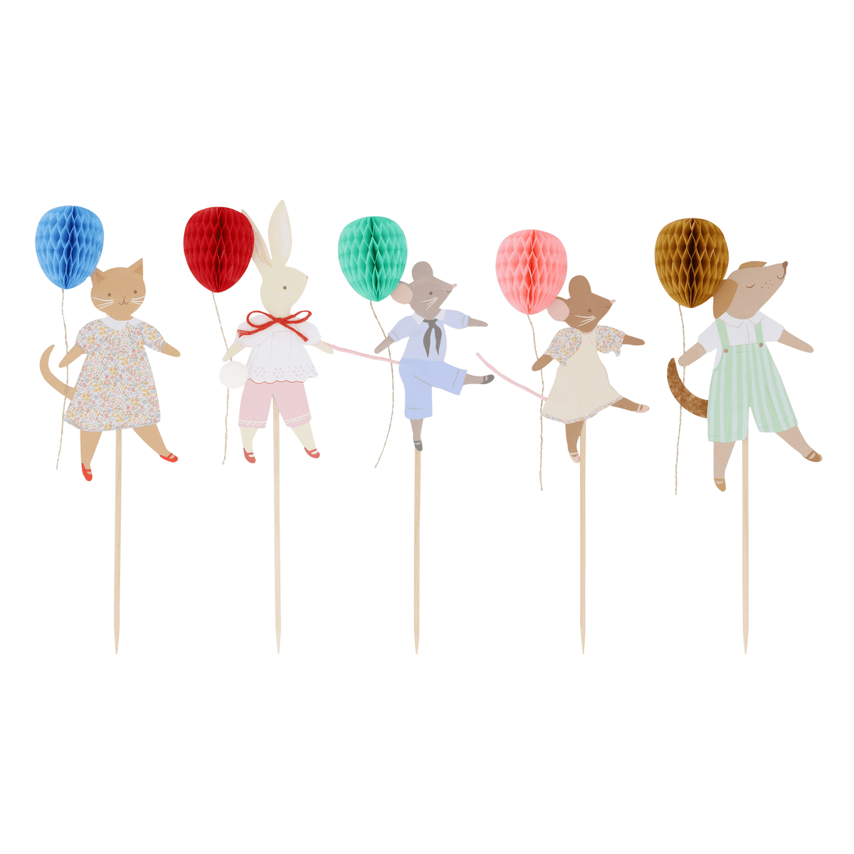 Cake Topper Animal Friends Meri Meri (5 pz)