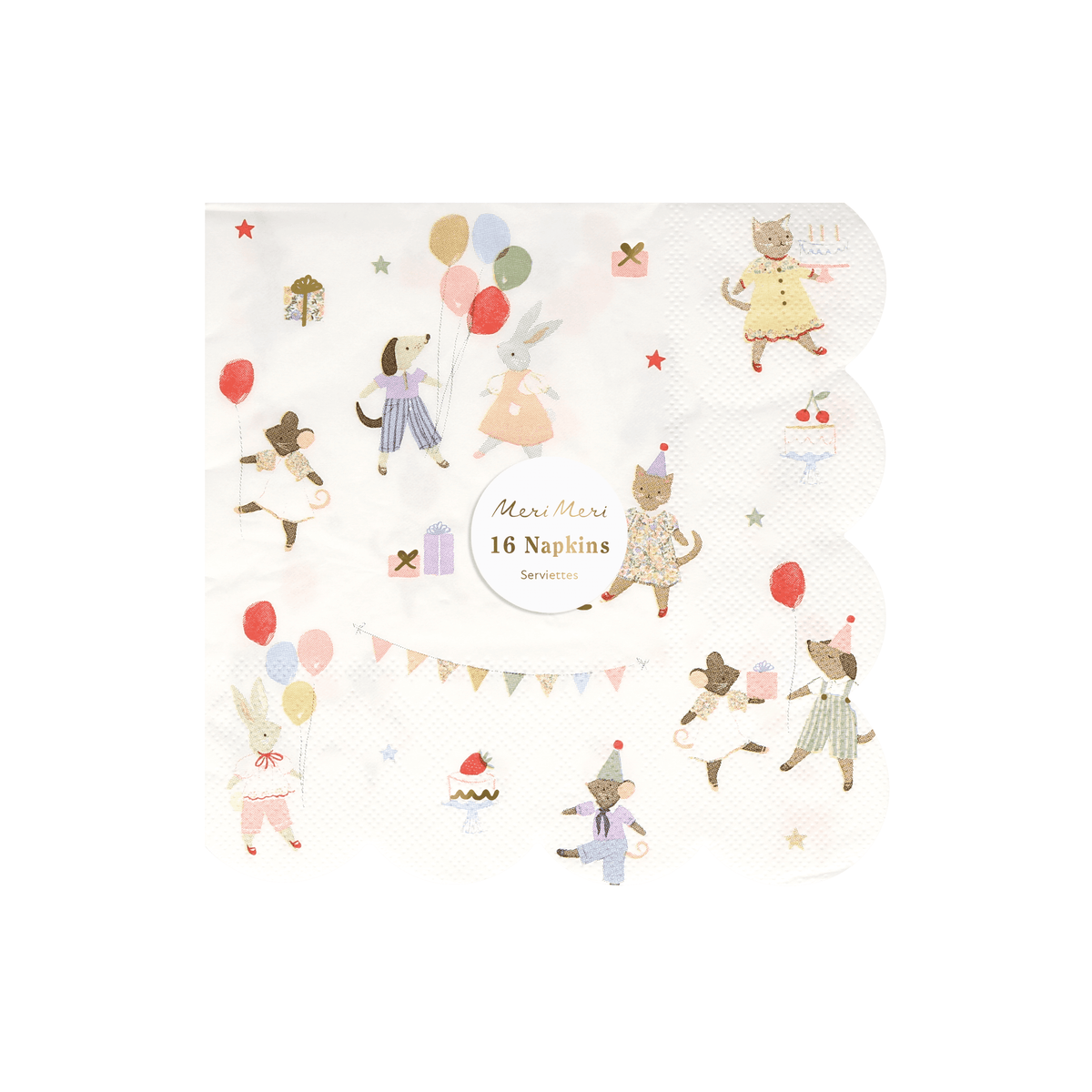 Tovaglioli Grandi Animal Friends Meri Meri (16 pz)