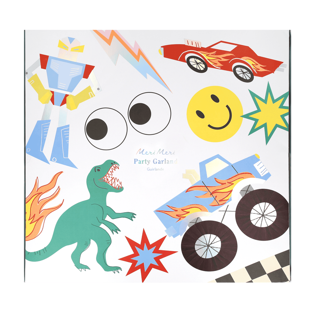 Toybox Icon Garland Set – Ghirlanda decorativa per feste di compleanno