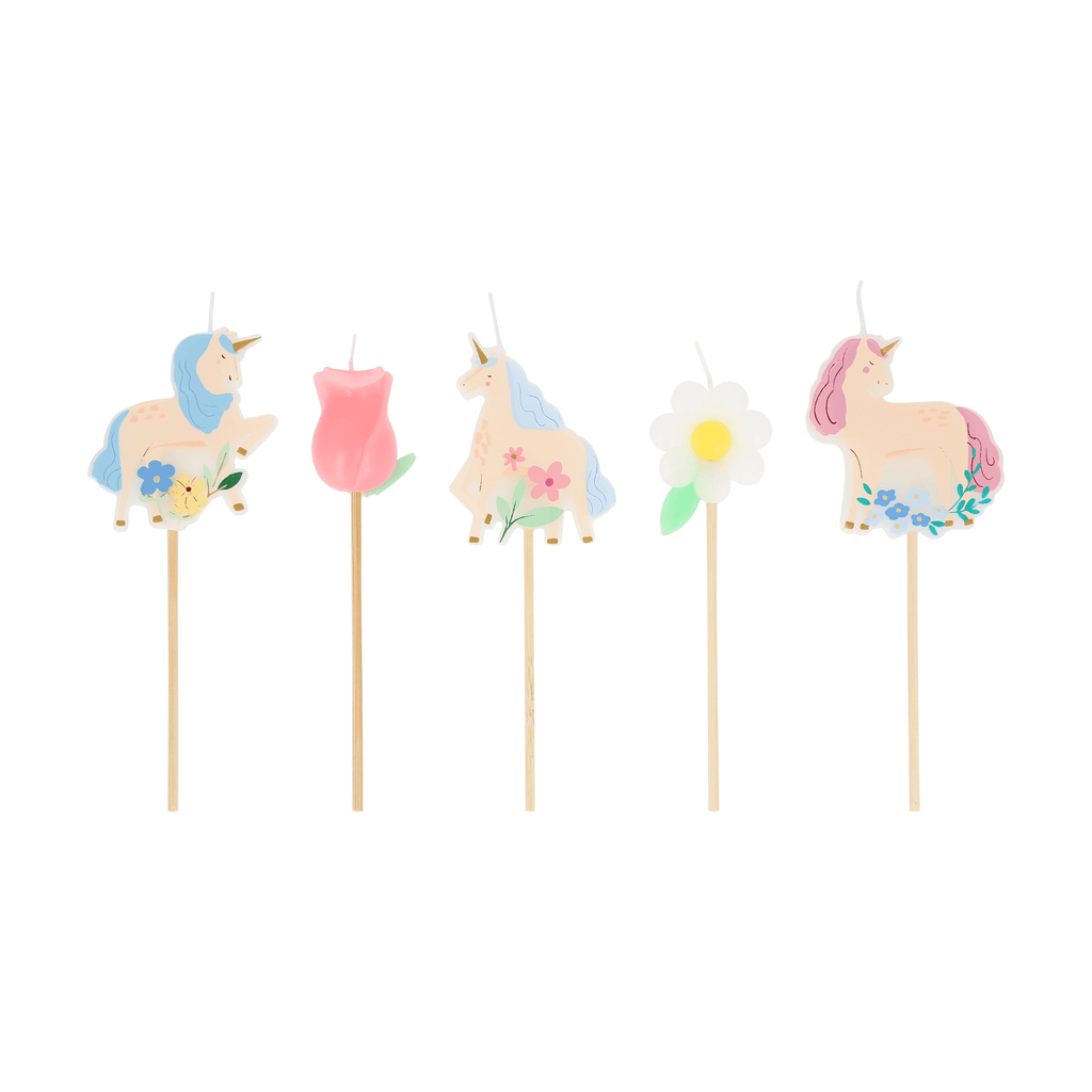 Candeline Unicorni Meri Meri (5 pz)
