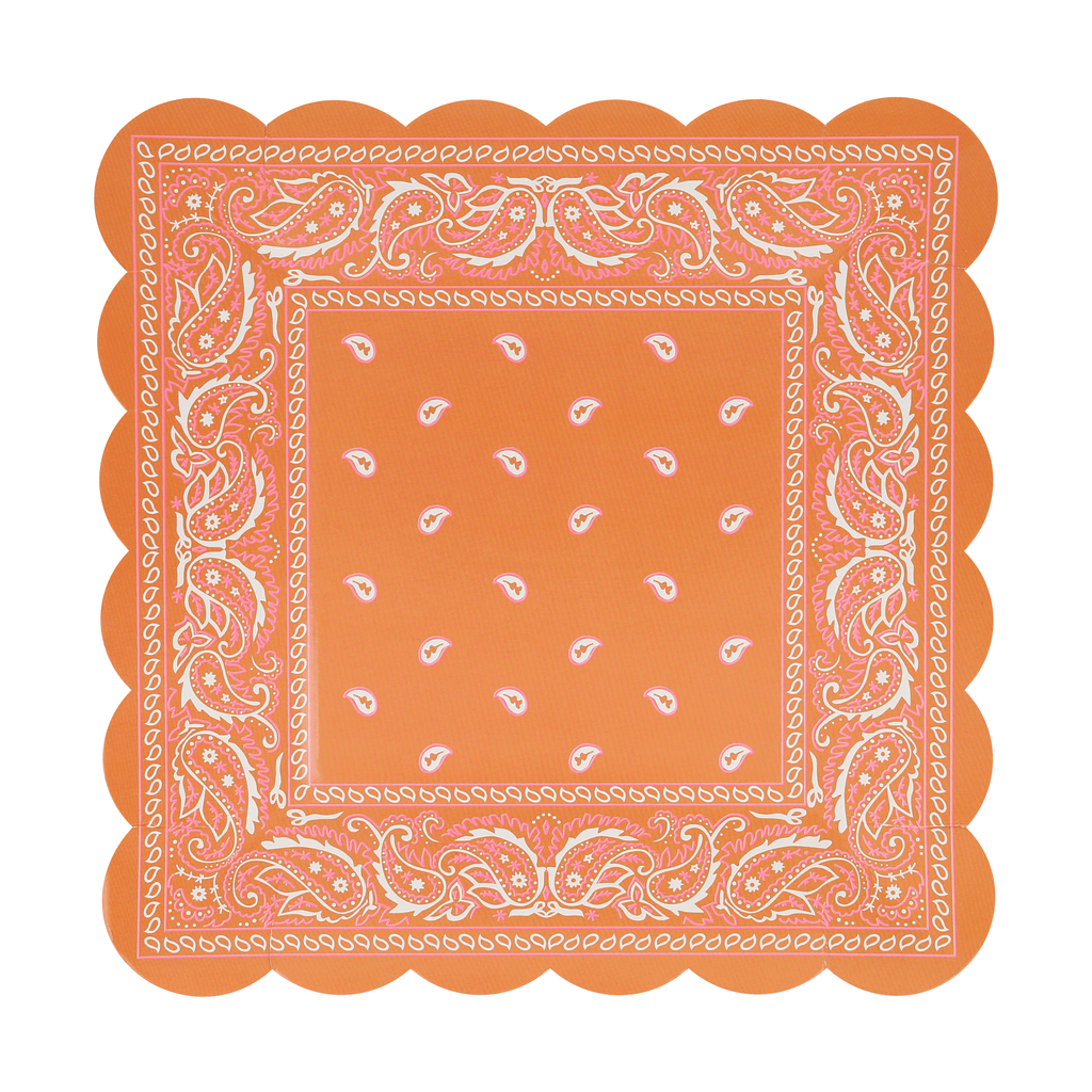 Piatti Quadrati Western Bandana Meri Meri (8 pz)