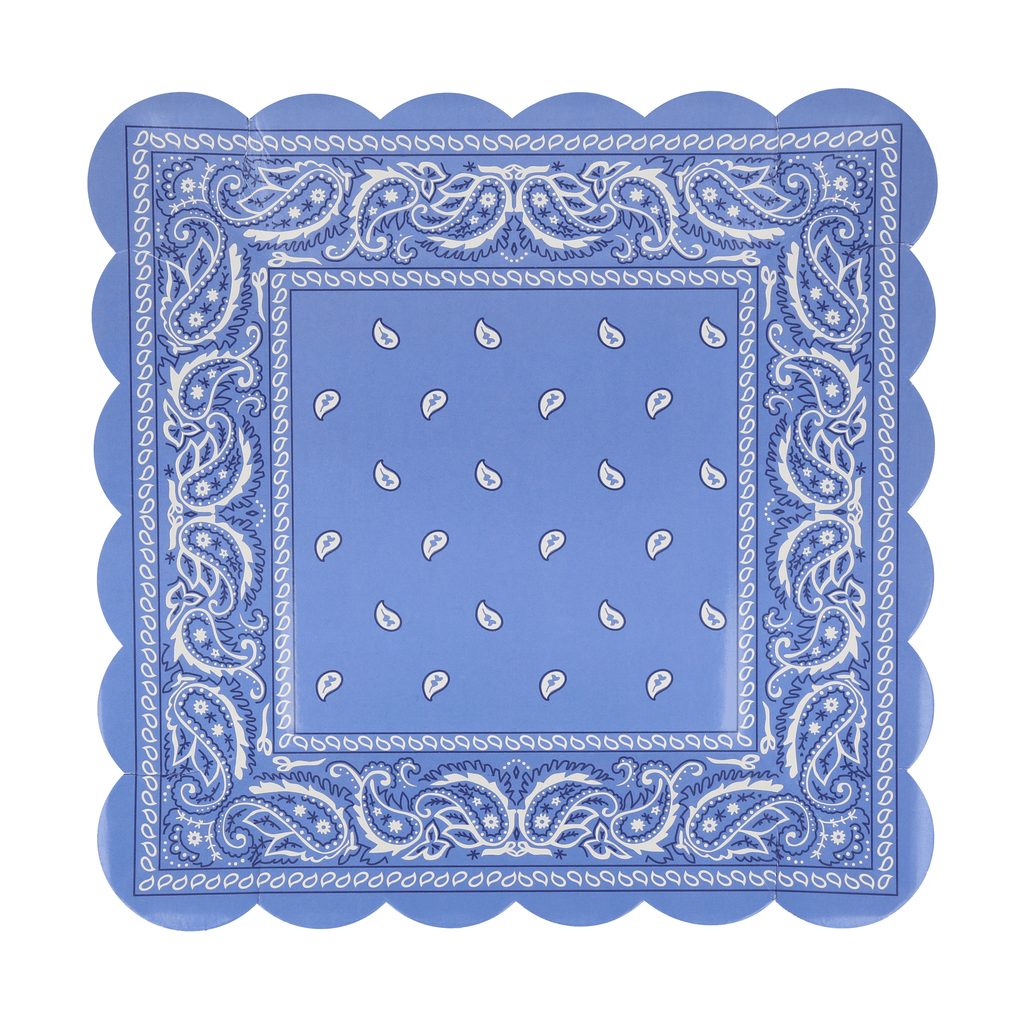 Piatti Quadrati Western Bandana Meri Meri (8 pz)